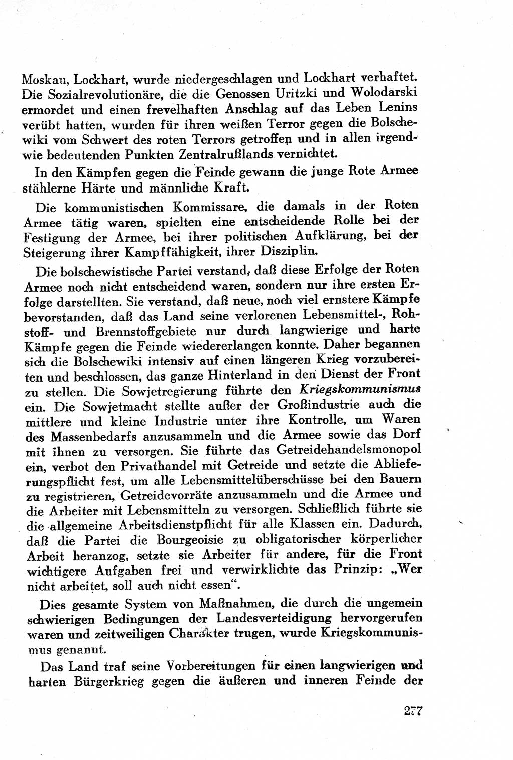 Geschichte der Kommunistischen Partei der Sowjetunion (KPdSU) [Sowjetische Besatzungszone (SBZ) Deutschlands] 1946, Seite 277 (Gesch. KPdSU SBZ Dtl. 1946, S. 277)