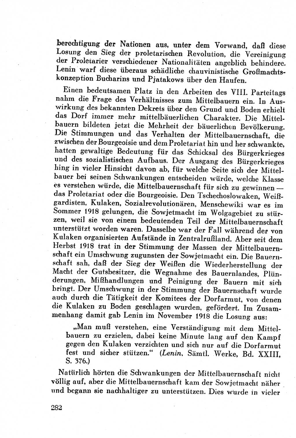 Geschichte der Kommunistischen Partei der Sowjetunion (KPdSU) [Sowjetische Besatzungszone (SBZ) Deutschlands] 1946, Seite 282 (Gesch. KPdSU SBZ Dtl. 1946, S. 282)