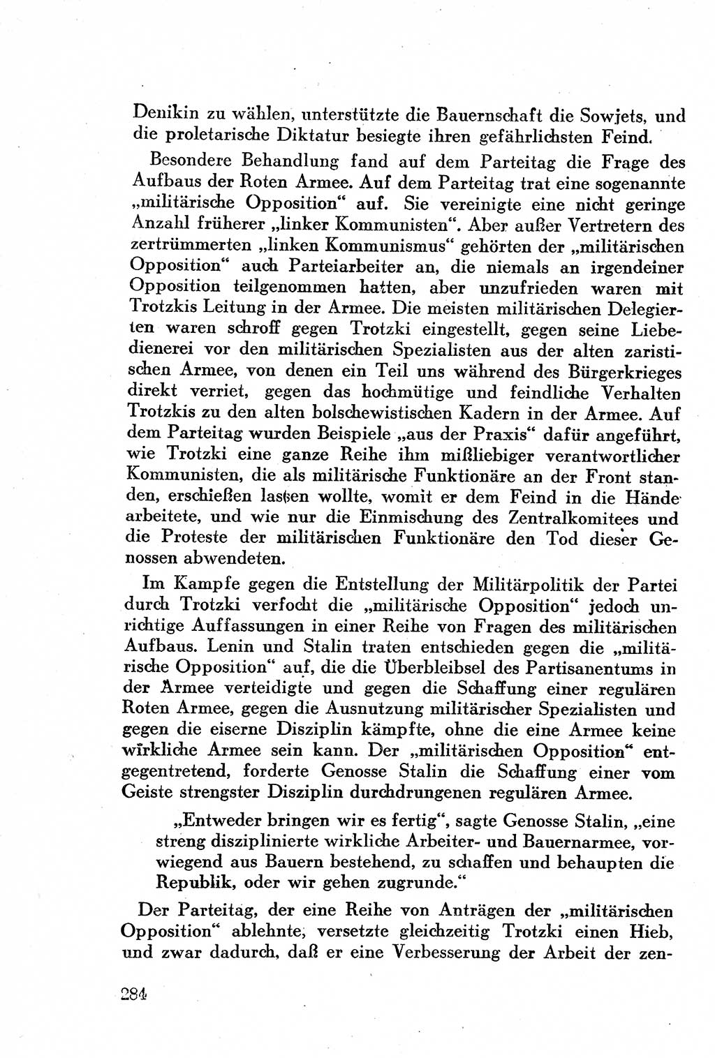 Geschichte der Kommunistischen Partei der Sowjetunion (KPdSU) [Sowjetische Besatzungszone (SBZ) Deutschlands] 1946, Seite 284 (Gesch. KPdSU SBZ Dtl. 1946, S. 284)