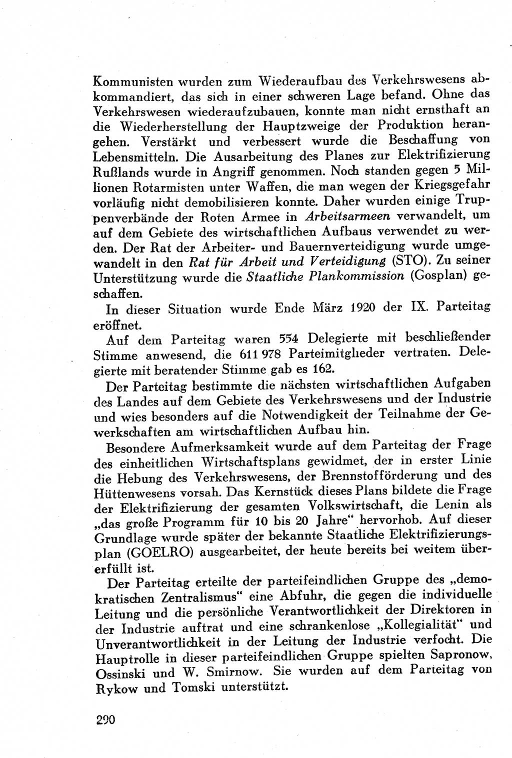 Geschichte der Kommunistischen Partei der Sowjetunion (KPdSU) [Sowjetische Besatzungszone (SBZ) Deutschlands] 1946, Seite 290 (Gesch. KPdSU SBZ Dtl. 1946, S. 290)