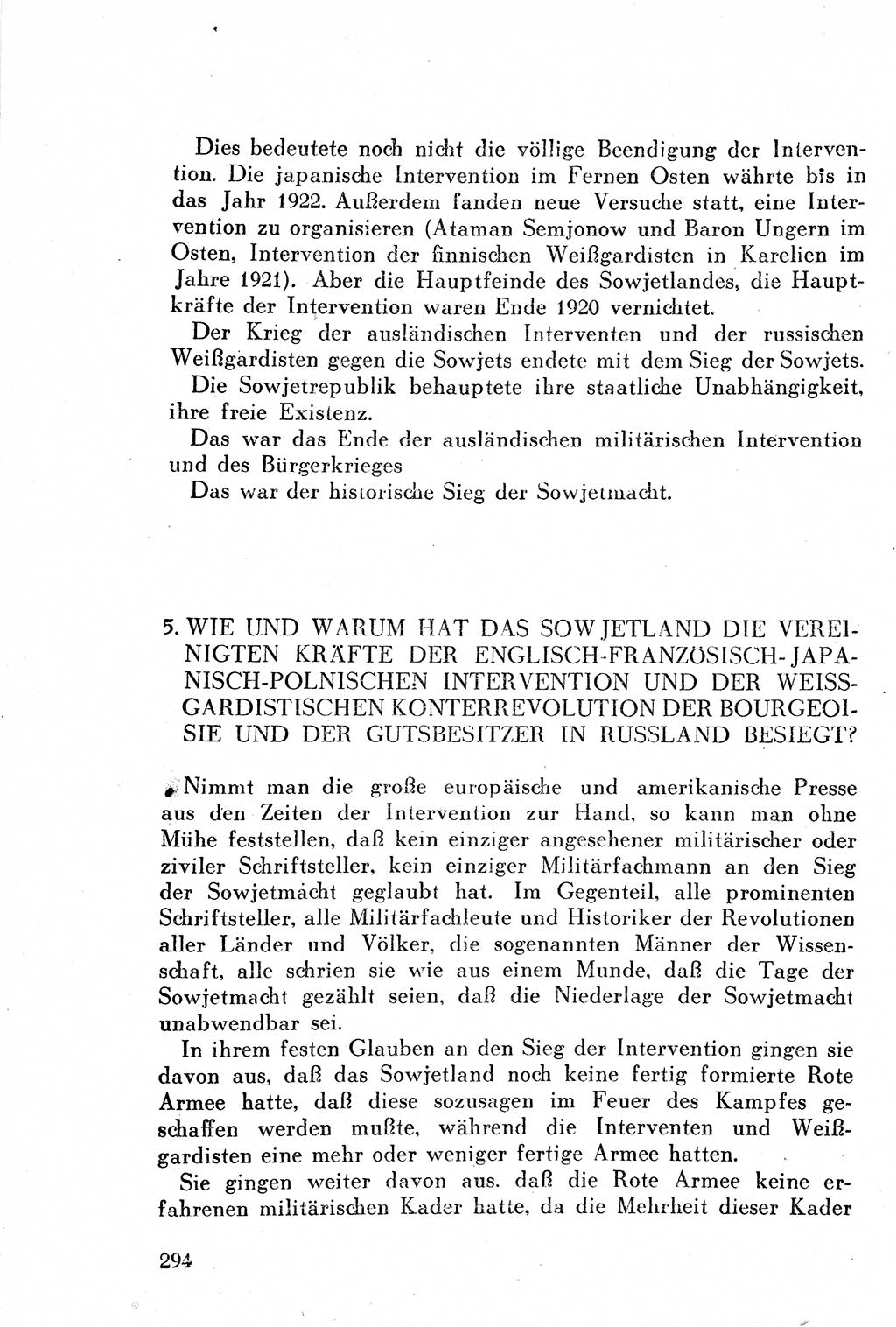 Geschichte der Kommunistischen Partei der Sowjetunion (KPdSU) [Sowjetische Besatzungszone (SBZ) Deutschlands] 1946, Seite 294 (Gesch. KPdSU SBZ Dtl. 1946, S. 294)