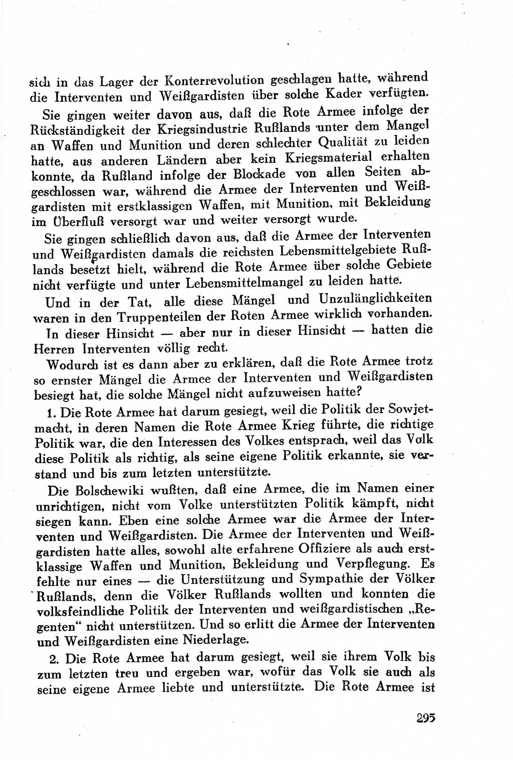 Geschichte der Kommunistischen Partei der Sowjetunion (KPdSU) [Sowjetische Besatzungszone (SBZ) Deutschlands] 1946, Seite 295 (Gesch. KPdSU SBZ Dtl. 1946, S. 295)