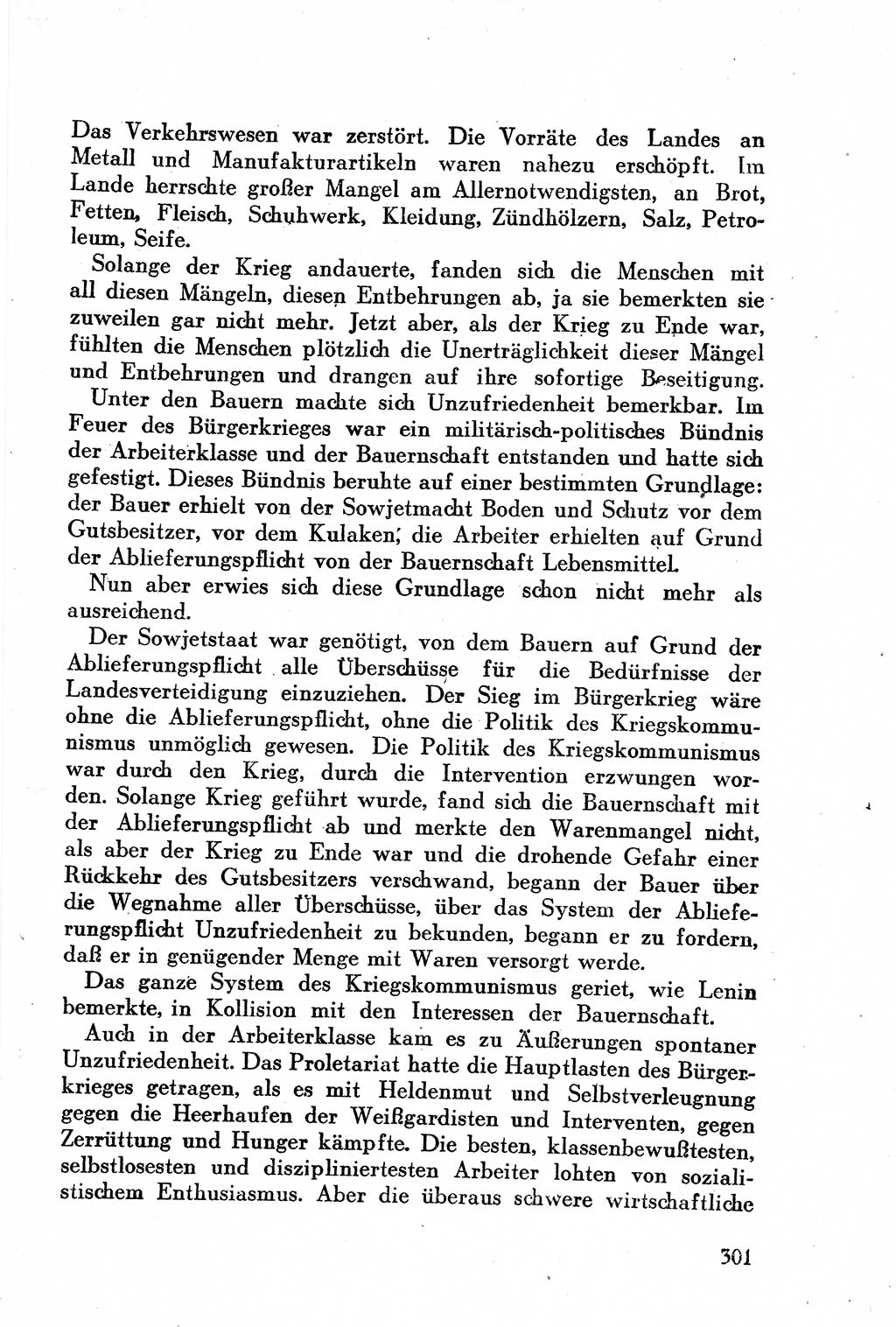 Geschichte der Kommunistischen Partei der Sowjetunion (KPdSU) [Sowjetische Besatzungszone (SBZ) Deutschlands] 1946, Seite 301 (Gesch. KPdSU SBZ Dtl. 1946, S. 301)