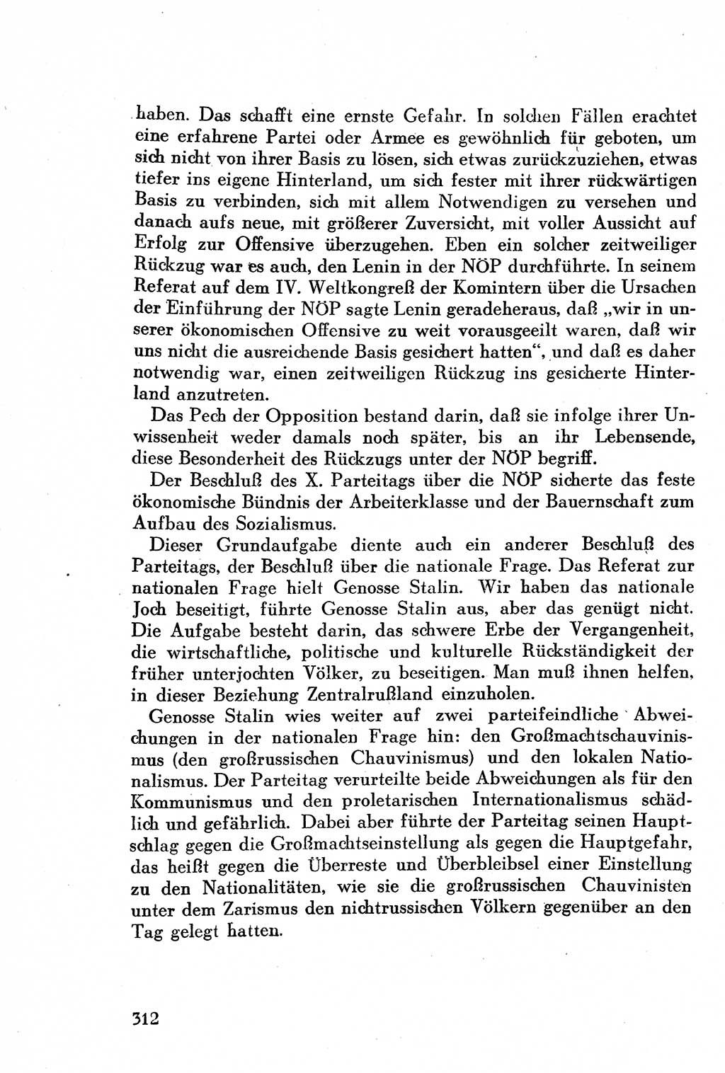 Geschichte der Kommunistischen Partei der Sowjetunion (KPdSU) [Sowjetische Besatzungszone (SBZ) Deutschlands] 1946, Seite 312 (Gesch. KPdSU SBZ Dtl. 1946, S. 312)