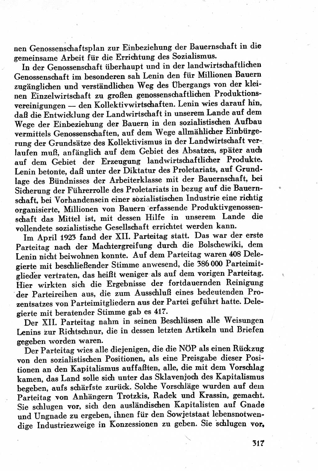 Geschichte der Kommunistischen Partei der Sowjetunion (KPdSU) [Sowjetische Besatzungszone (SBZ) Deutschlands] 1946, Seite 317 (Gesch. KPdSU SBZ Dtl. 1946, S. 317)