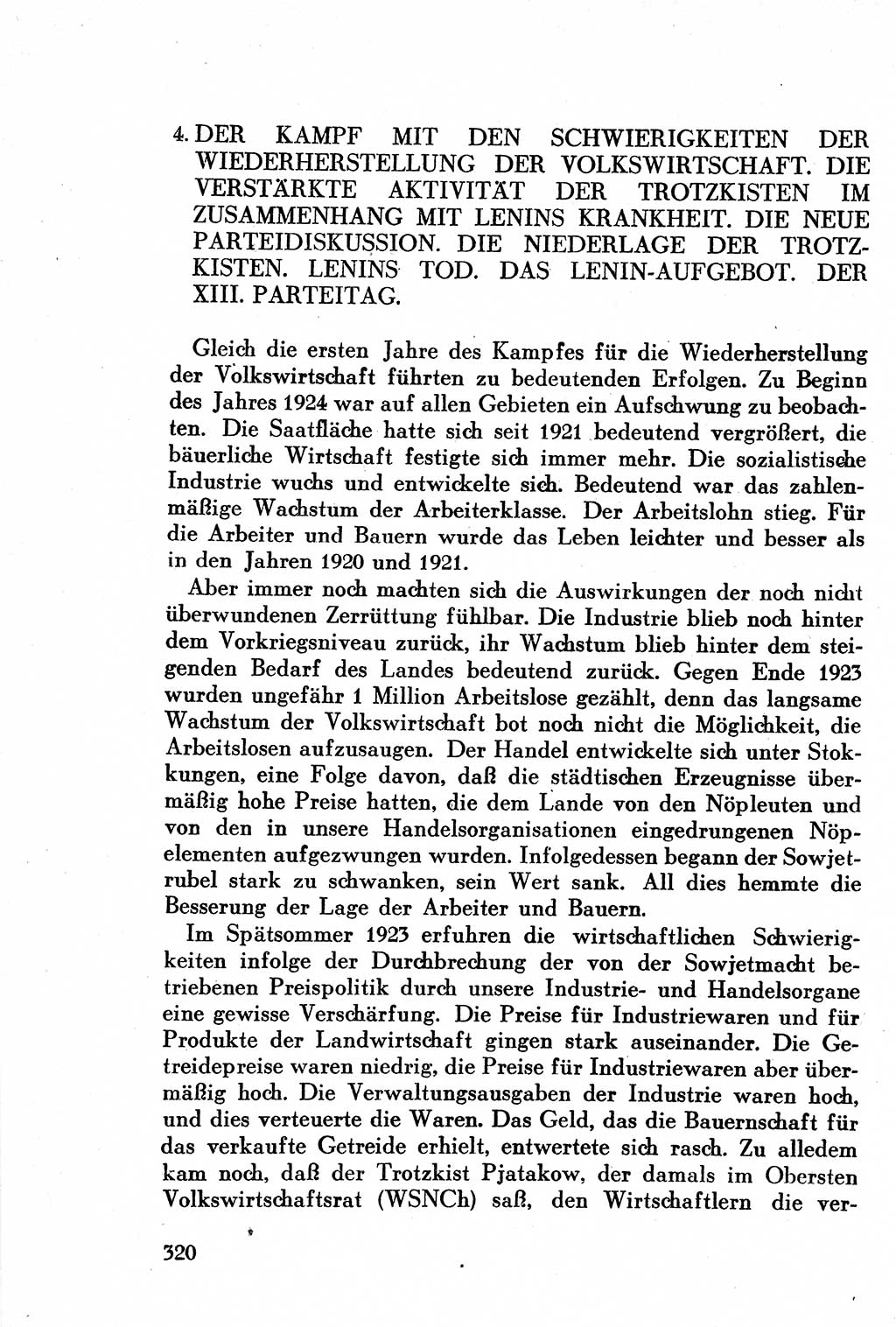Geschichte der Kommunistischen Partei der Sowjetunion (KPdSU) [Sowjetische Besatzungszone (SBZ) Deutschlands] 1946, Seite 320 (Gesch. KPdSU SBZ Dtl. 1946, S. 320)