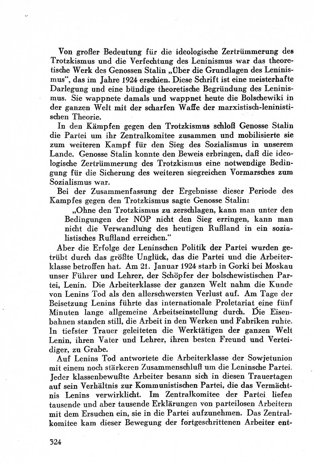 Geschichte der Kommunistischen Partei der Sowjetunion (KPdSU) [Sowjetische Besatzungszone (SBZ) Deutschlands] 1946, Seite 324 (Gesch. KPdSU SBZ Dtl. 1946, S. 324)