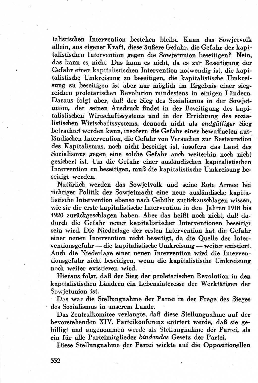 Geschichte der Kommunistischen Partei der Sowjetunion (KPdSU) [Sowjetische Besatzungszone (SBZ) Deutschlands] 1946, Seite 332 (Gesch. KPdSU SBZ Dtl. 1946, S. 332)