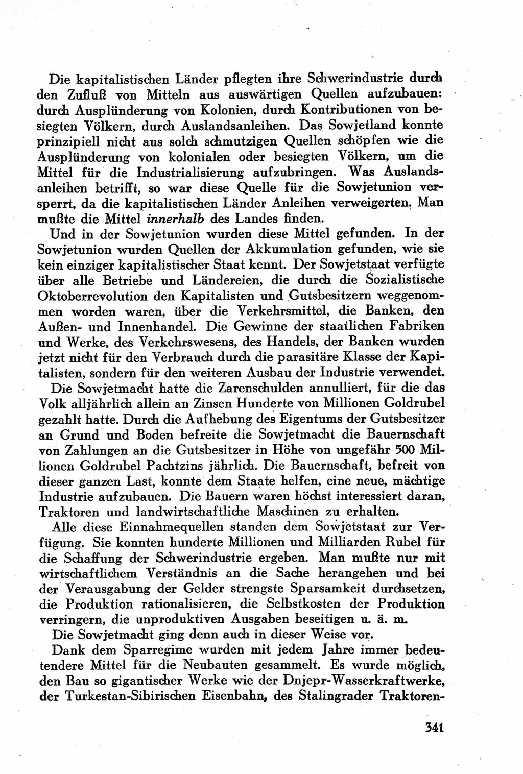 Geschichte der Kommunistischen Partei der Sowjetunion (KPdSU) [Sowjetische Besatzungszone (SBZ) Deutschlands] 1946, Seite 341 (Gesch. KPdSU SBZ Dtl. 1946, S. 341)