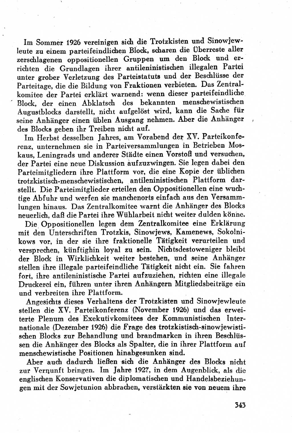 Geschichte der Kommunistischen Partei der Sowjetunion (KPdSU) [Sowjetische Besatzungszone (SBZ) Deutschlands] 1946, Seite 343 (Gesch. KPdSU SBZ Dtl. 1946, S. 343)