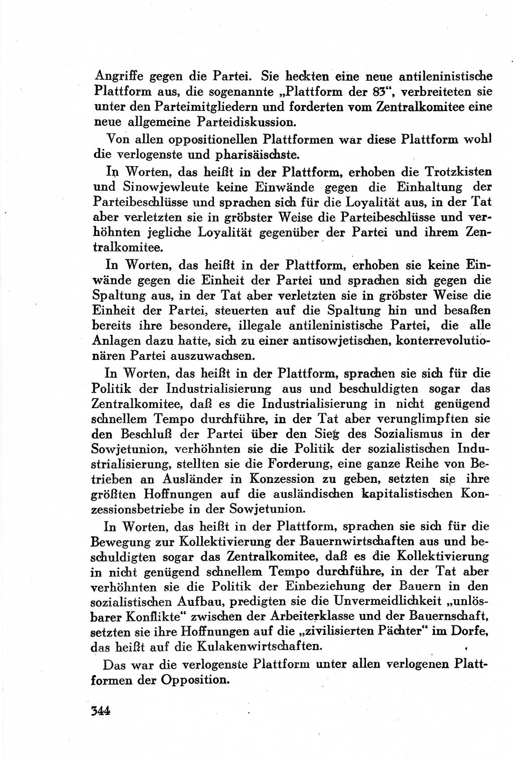 Geschichte der Kommunistischen Partei der Sowjetunion (KPdSU) [Sowjetische Besatzungszone (SBZ) Deutschlands] 1946, Seite 344 (Gesch. KPdSU SBZ Dtl. 1946, S. 344)