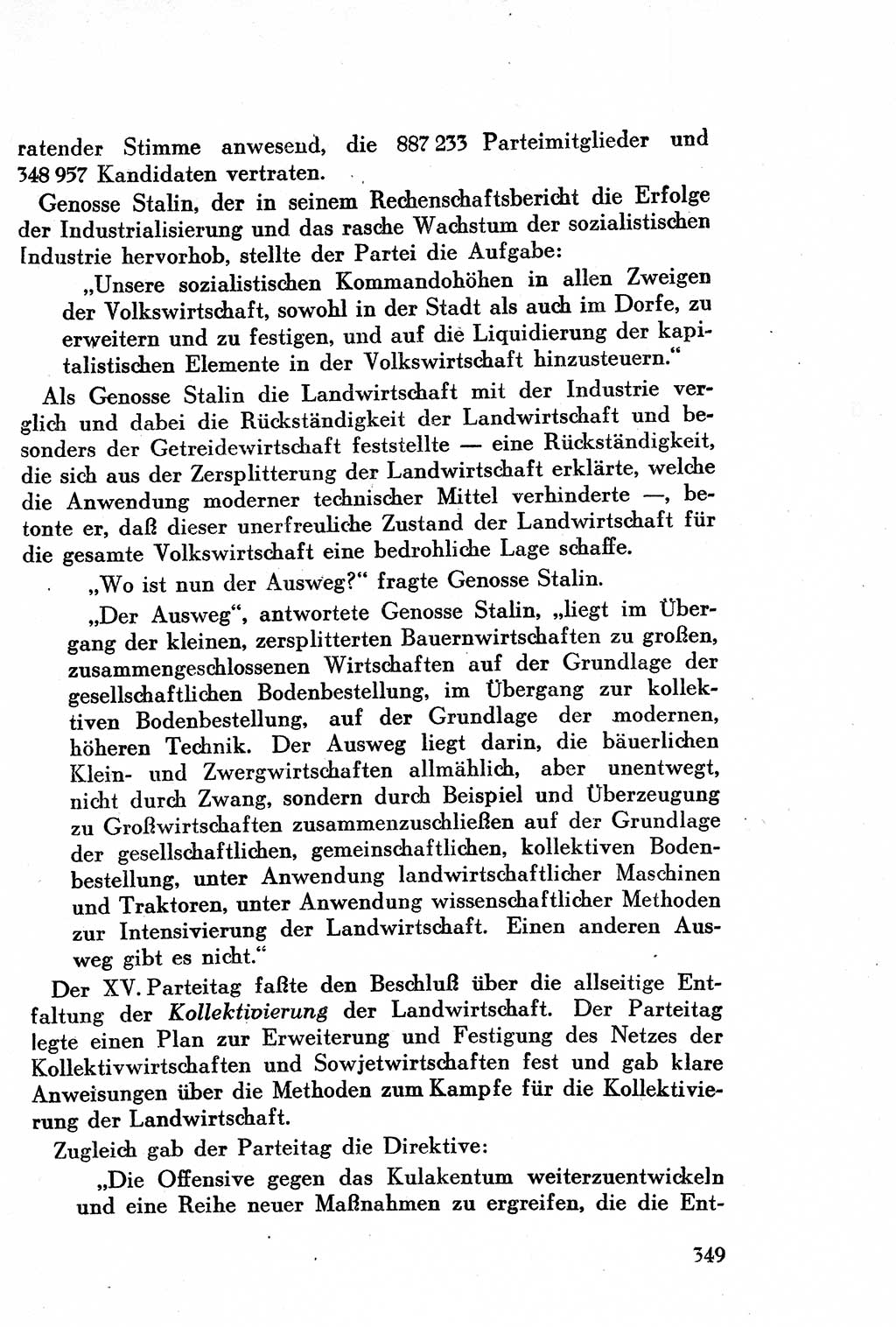 Geschichte der Kommunistischen Partei der Sowjetunion (KPdSU) [Sowjetische Besatzungszone (SBZ) Deutschlands] 1946, Seite 349 (Gesch. KPdSU SBZ Dtl. 1946, S. 349)