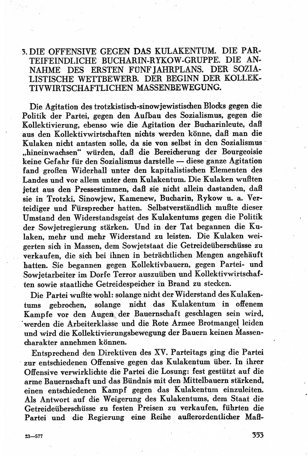 Geschichte der Kommunistischen Partei der Sowjetunion (KPdSU) [Sowjetische Besatzungszone (SBZ) Deutschlands] 1946, Seite 353 (Gesch. KPdSU SBZ Dtl. 1946, S. 353)