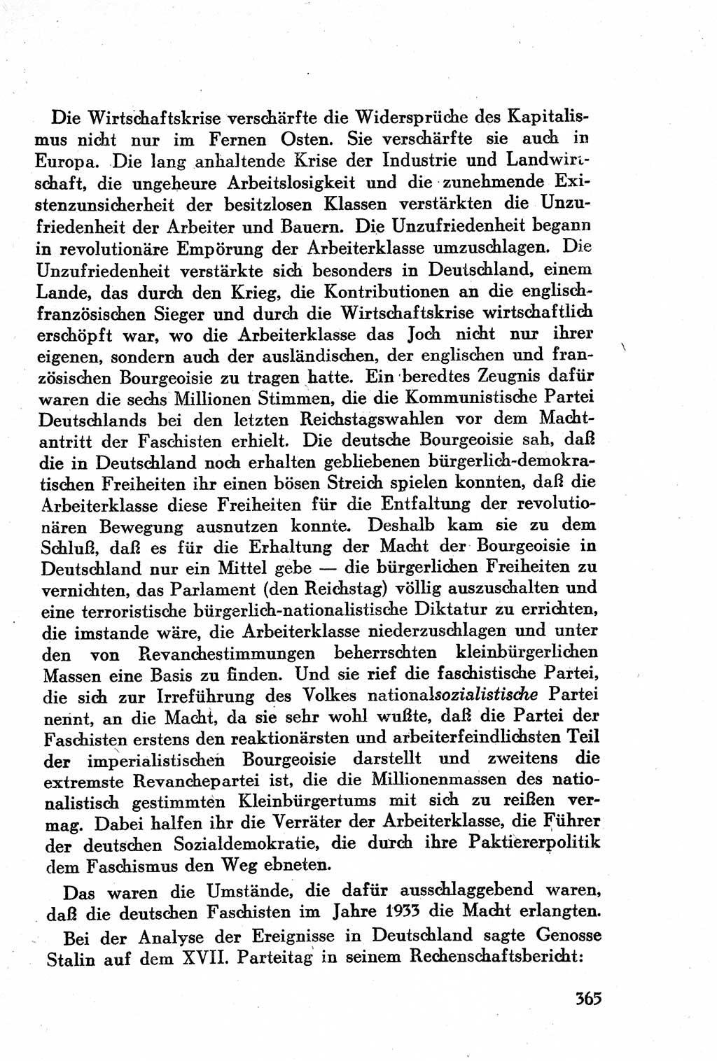 Geschichte der Kommunistischen Partei der Sowjetunion (KPdSU) [Sowjetische Besatzungszone (SBZ) Deutschlands] 1946, Seite 365 (Gesch. KPdSU SBZ Dtl. 1946, S. 365)