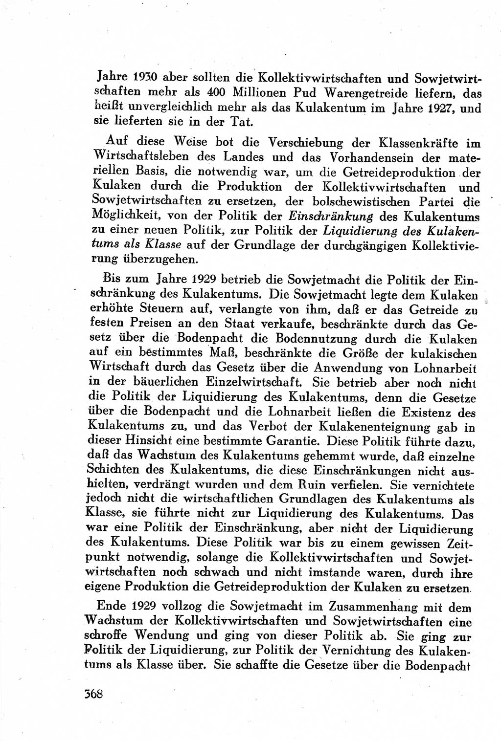 Geschichte der Kommunistischen Partei der Sowjetunion (KPdSU) [Sowjetische Besatzungszone (SBZ) Deutschlands] 1946, Seite 368 (Gesch. KPdSU SBZ Dtl. 1946, S. 368)