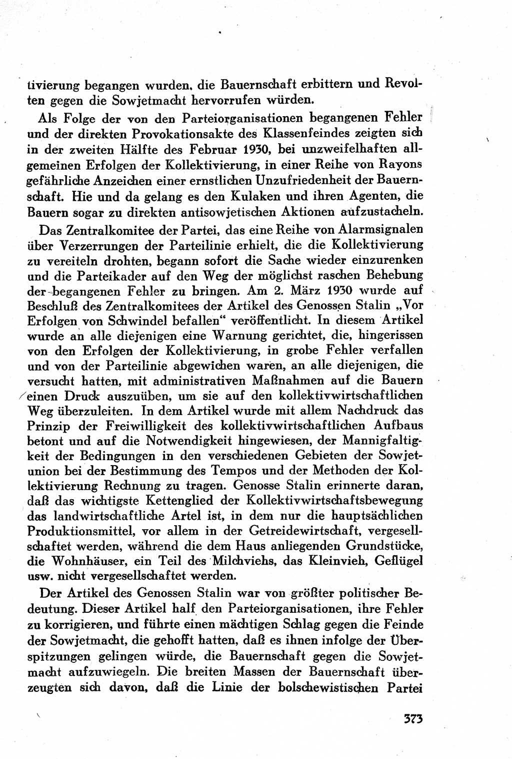 Geschichte der Kommunistischen Partei der Sowjetunion (KPdSU) [Sowjetische Besatzungszone (SBZ) Deutschlands] 1946, Seite 373 (Gesch. KPdSU SBZ Dtl. 1946, S. 373)