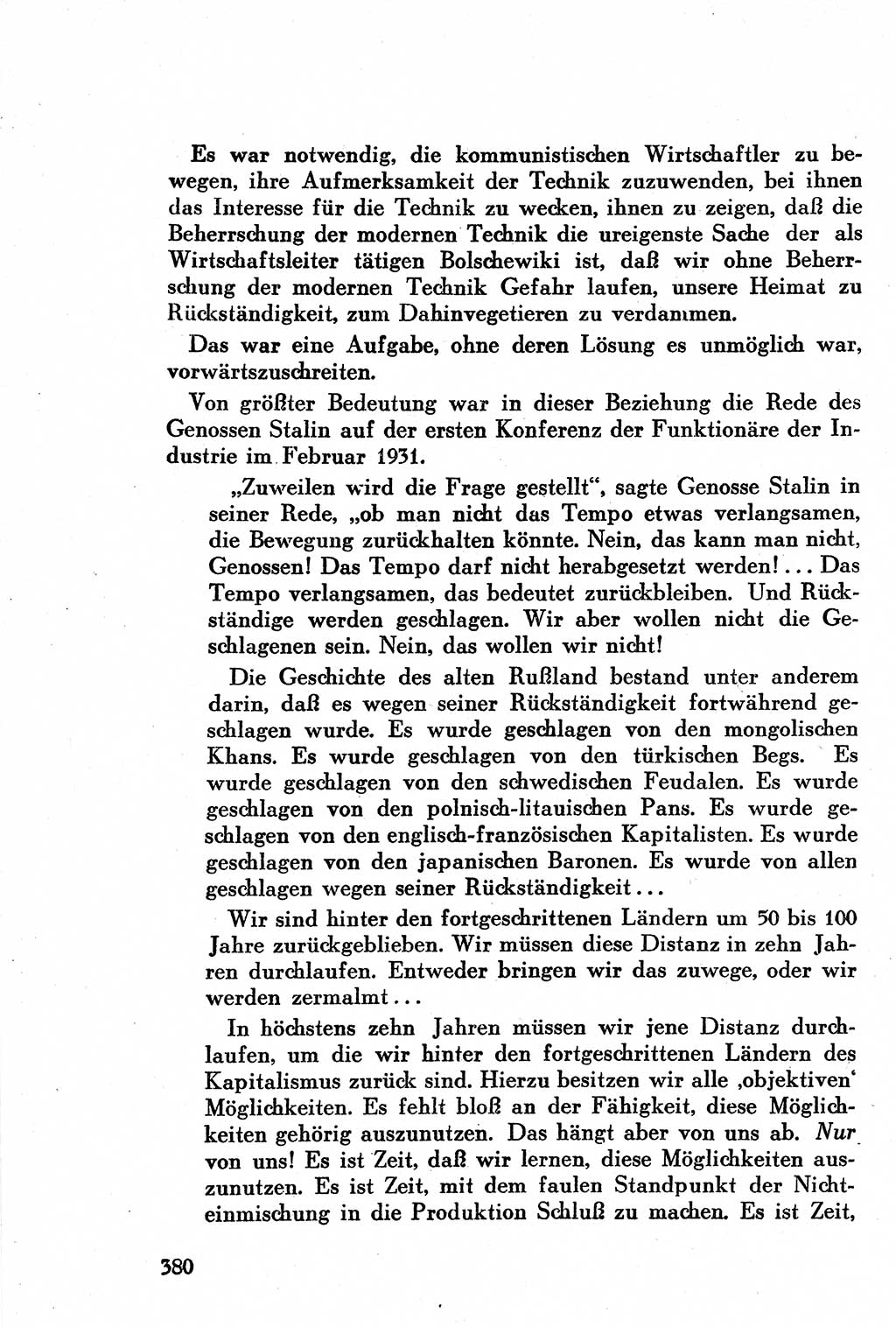 Geschichte der Kommunistischen Partei der Sowjetunion (KPdSU) [Sowjetische Besatzungszone (SBZ) Deutschlands] 1946, Seite 380 (Gesch. KPdSU SBZ Dtl. 1946, S. 380)