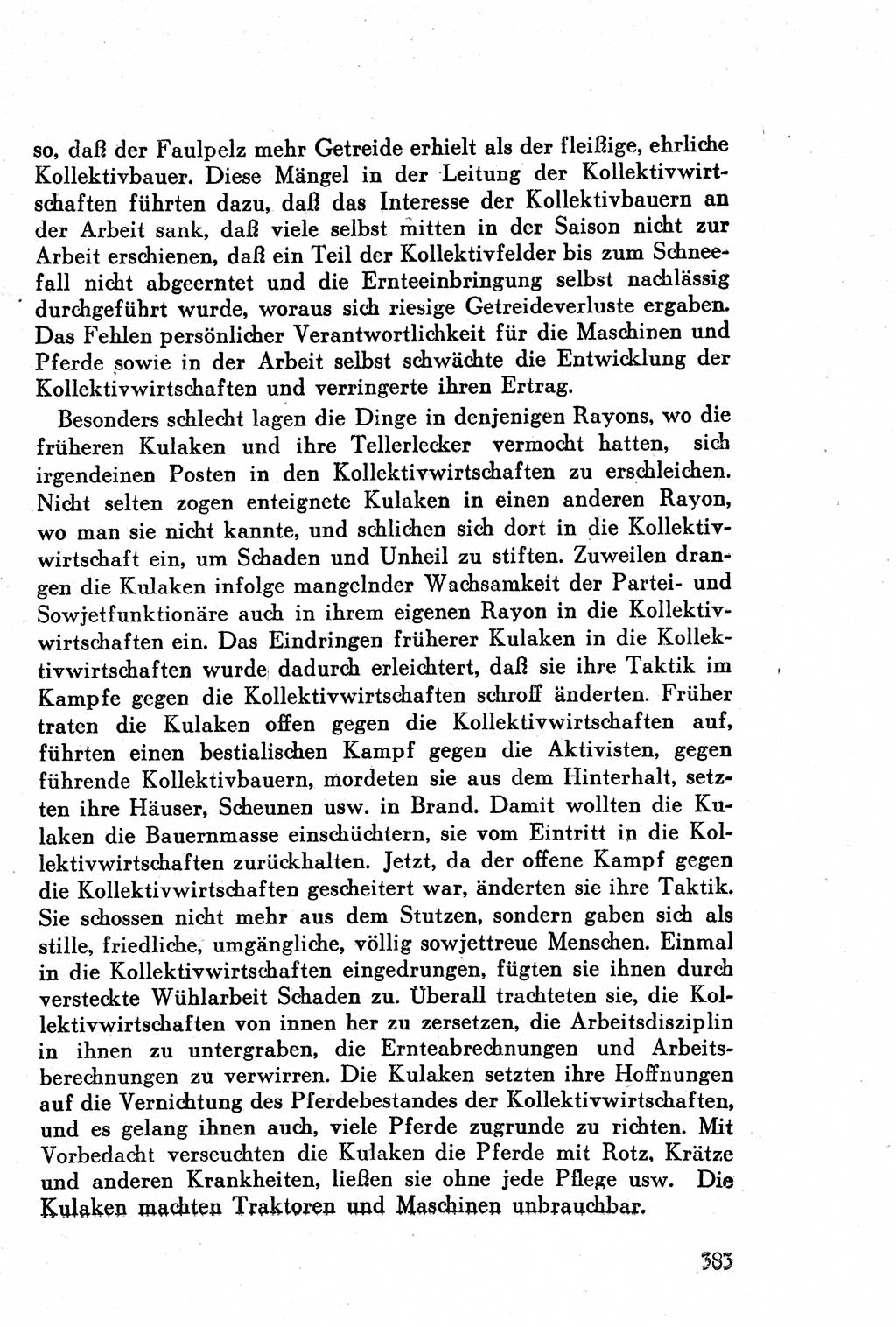 Geschichte der Kommunistischen Partei der Sowjetunion (KPdSU) [Sowjetische Besatzungszone (SBZ) Deutschlands] 1946, Seite 383 (Gesch. KPdSU SBZ Dtl. 1946, S. 383)