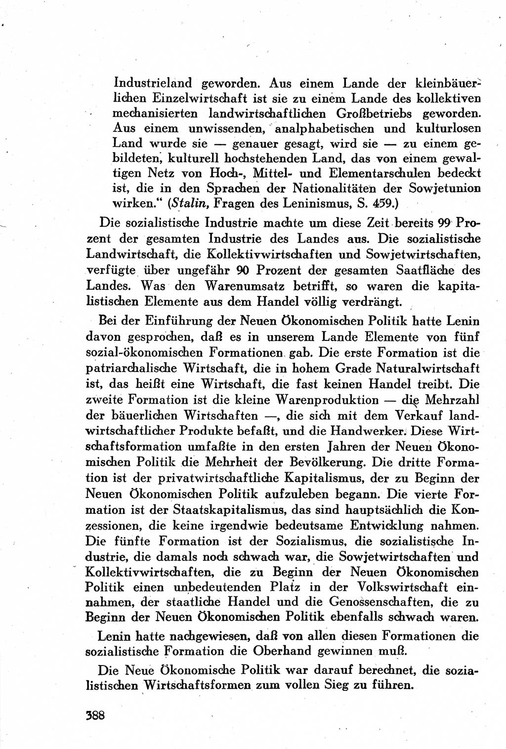 Geschichte der Kommunistischen Partei der Sowjetunion (KPdSU) [Sowjetische Besatzungszone (SBZ) Deutschlands] 1946, Seite 388 (Gesch. KPdSU SBZ Dtl. 1946, S. 388)