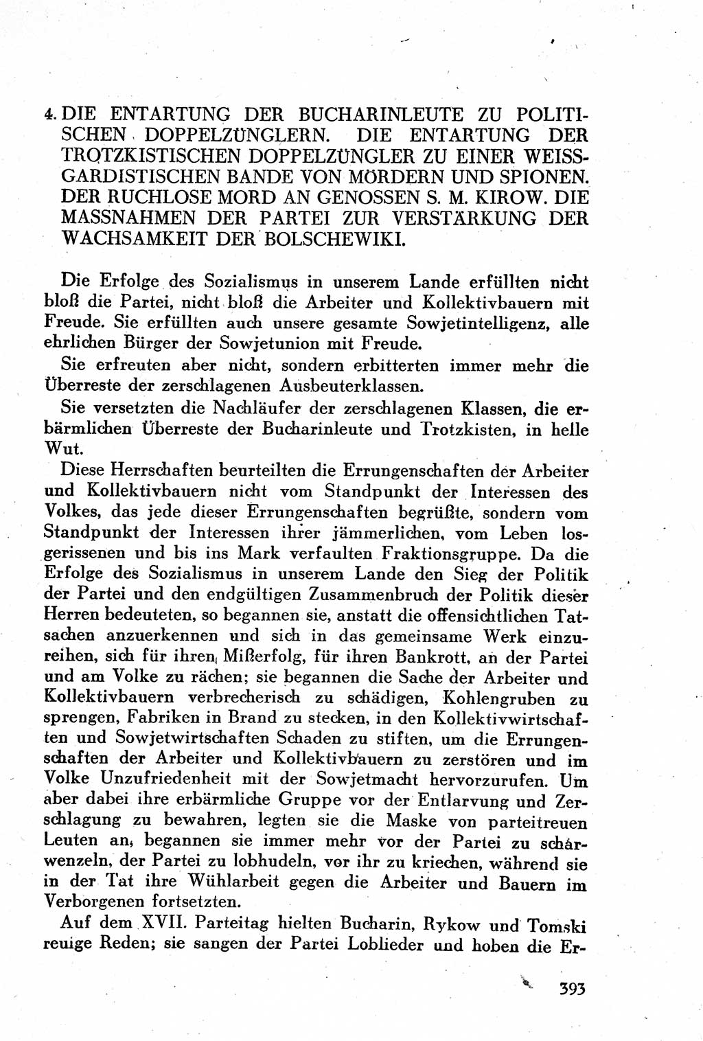 Geschichte der Kommunistischen Partei der Sowjetunion (KPdSU) [Sowjetische Besatzungszone (SBZ) Deutschlands] 1946, Seite 393 (Gesch. KPdSU SBZ Dtl. 1946, S. 393)