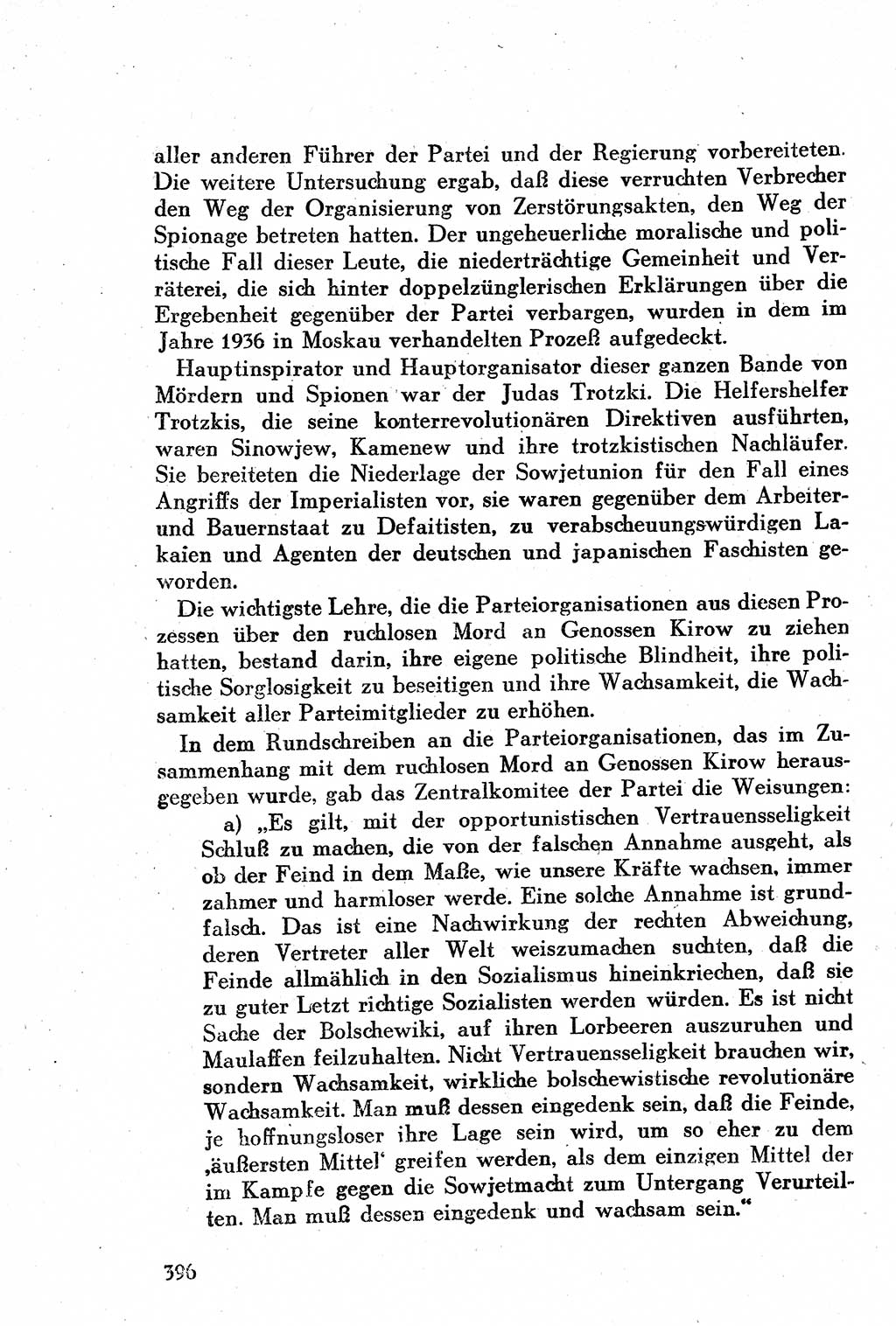 Geschichte der Kommunistischen Partei der Sowjetunion (KPdSU) [Sowjetische Besatzungszone (SBZ) Deutschlands] 1946, Seite 396 (Gesch. KPdSU SBZ Dtl. 1946, S. 396)