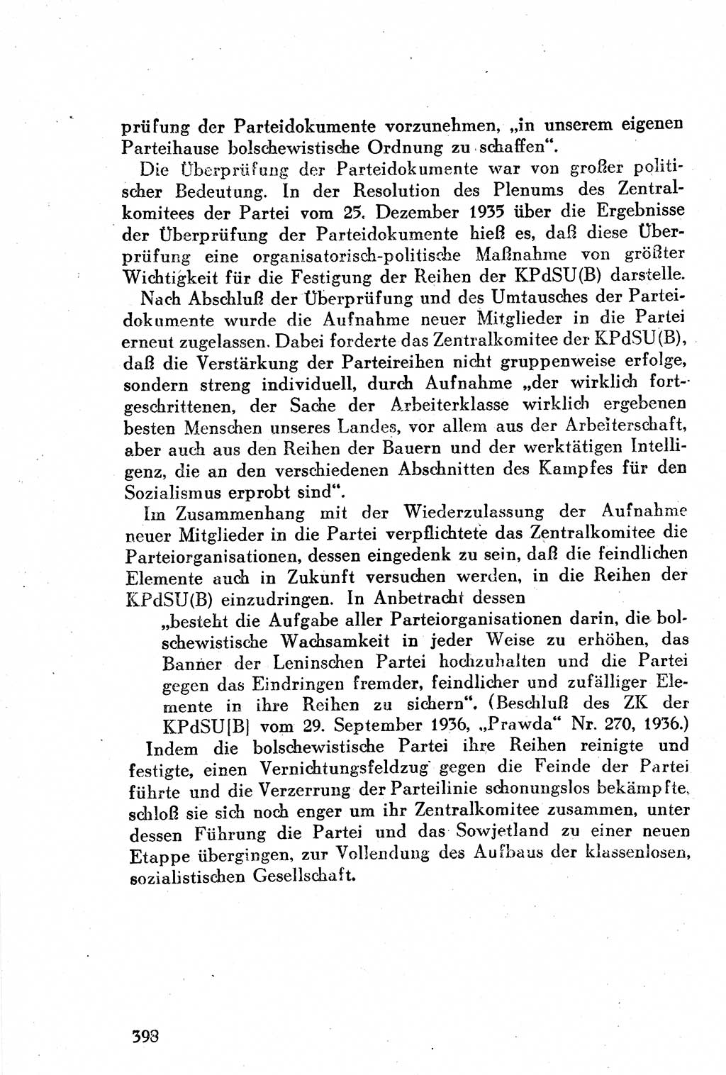 Geschichte der Kommunistischen Partei der Sowjetunion (KPdSU) [Sowjetische Besatzungszone (SBZ) Deutschlands] 1946, Seite 398 (Gesch. KPdSU SBZ Dtl. 1946, S. 398)
