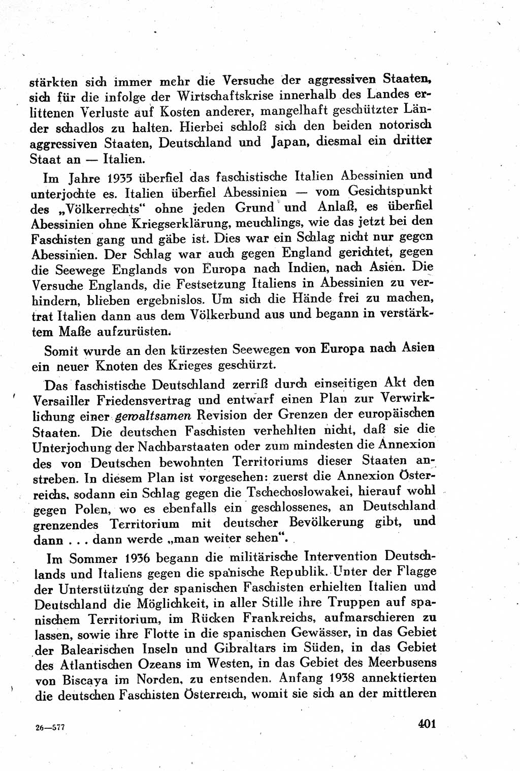 Geschichte der Kommunistischen Partei der Sowjetunion (KPdSU) [Sowjetische Besatzungszone (SBZ) Deutschlands] 1946, Seite 401 (Gesch. KPdSU SBZ Dtl. 1946, S. 401)