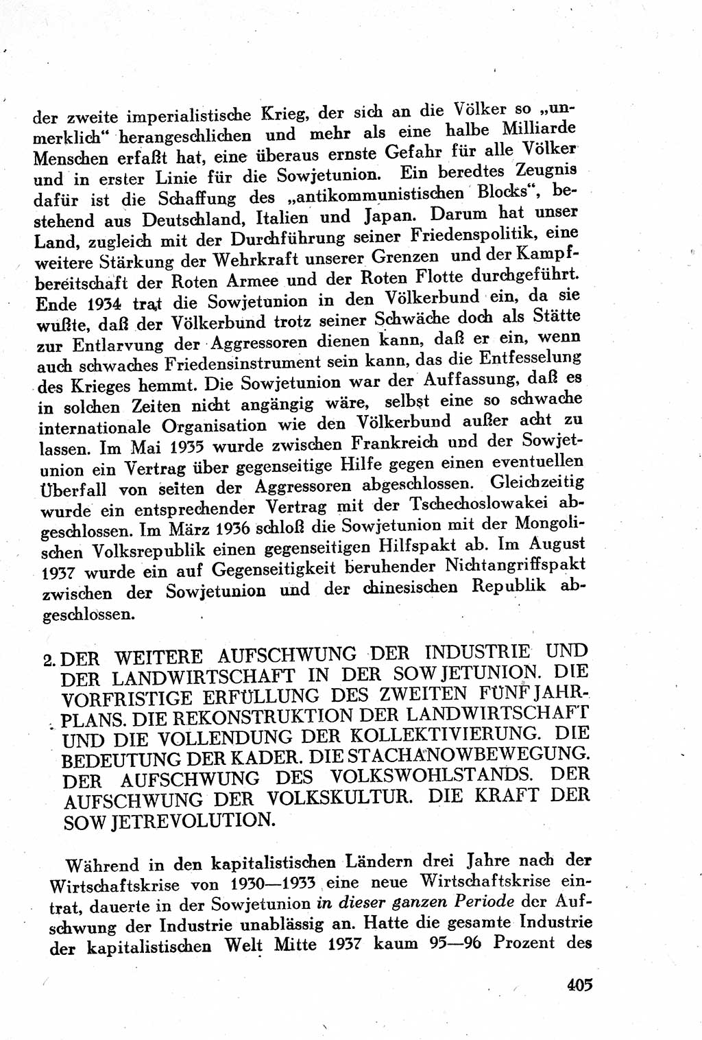 Geschichte der Kommunistischen Partei der Sowjetunion (KPdSU) [Sowjetische Besatzungszone (SBZ) Deutschlands] 1946, Seite 405 (Gesch. KPdSU SBZ Dtl. 1946, S. 405)