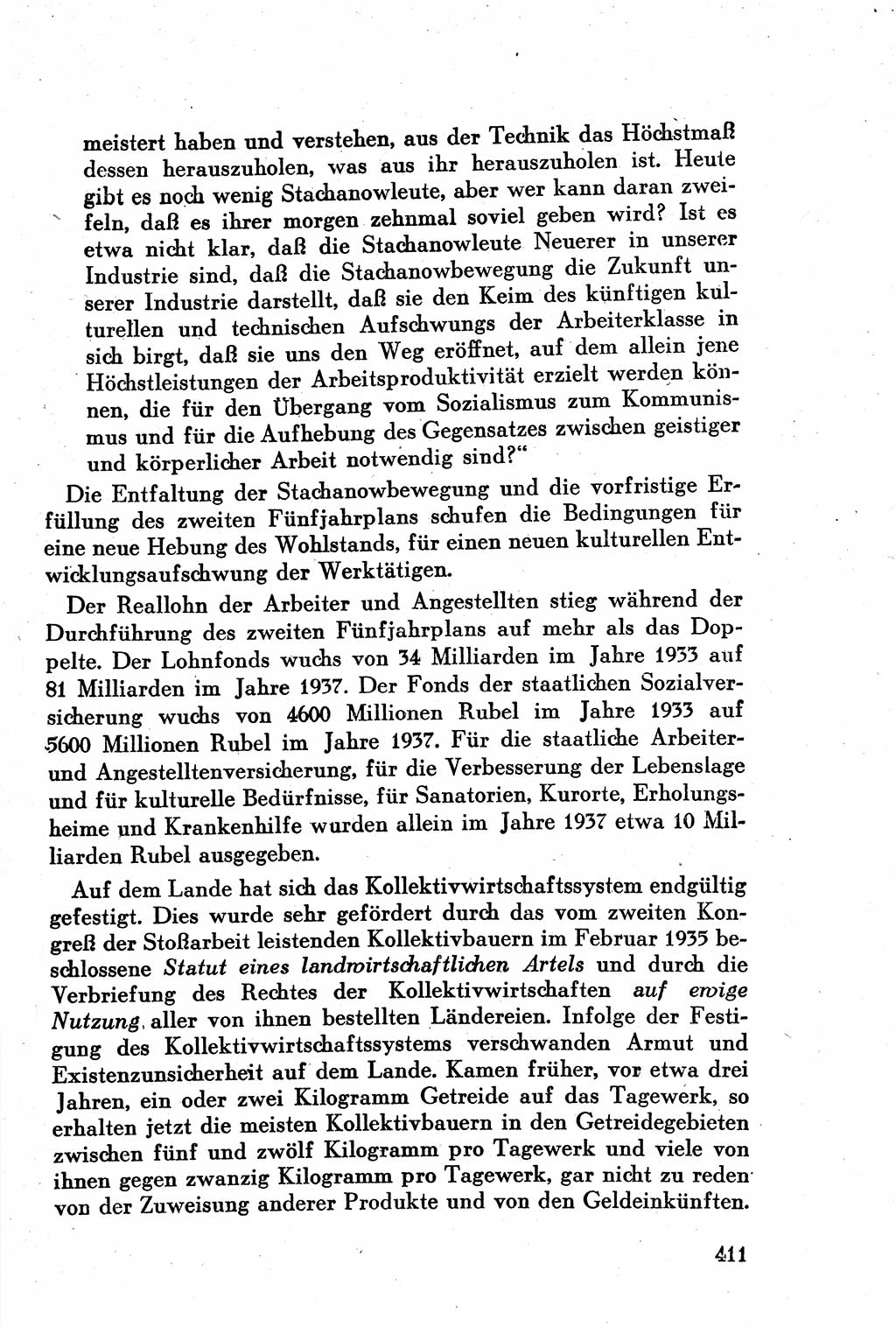 Geschichte der Kommunistischen Partei der Sowjetunion (KPdSU) [Sowjetische Besatzungszone (SBZ) Deutschlands] 1946, Seite 411 (Gesch. KPdSU SBZ Dtl. 1946, S. 411)