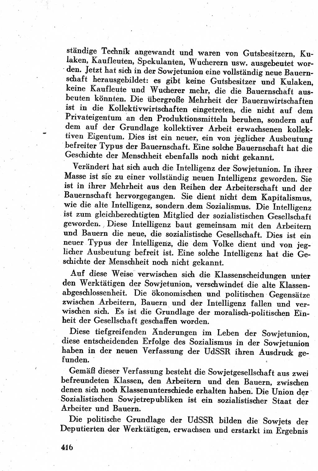 Geschichte der Kommunistischen Partei der Sowjetunion (KPdSU) [Sowjetische Besatzungszone (SBZ) Deutschlands] 1946, Seite 416 (Gesch. KPdSU SBZ Dtl. 1946, S. 416)