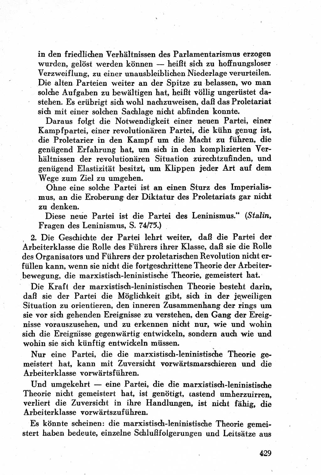 Geschichte der Kommunistischen Partei der Sowjetunion (KPdSU) [Sowjetische Besatzungszone (SBZ) Deutschlands] 1946, Seite 429 (Gesch. KPdSU SBZ Dtl. 1946, S. 429)