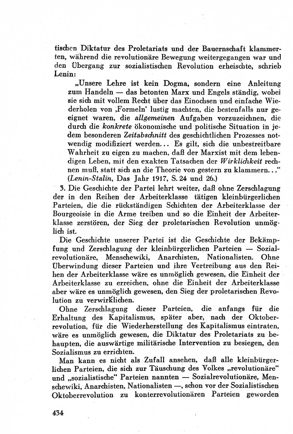 Geschichte der Kommunistischen Partei der Sowjetunion (KPdSU) [Sowjetische Besatzungszone (SBZ) Deutschlands] 1946, Seite 434 (Gesch. KPdSU SBZ Dtl. 1946, S. 434)