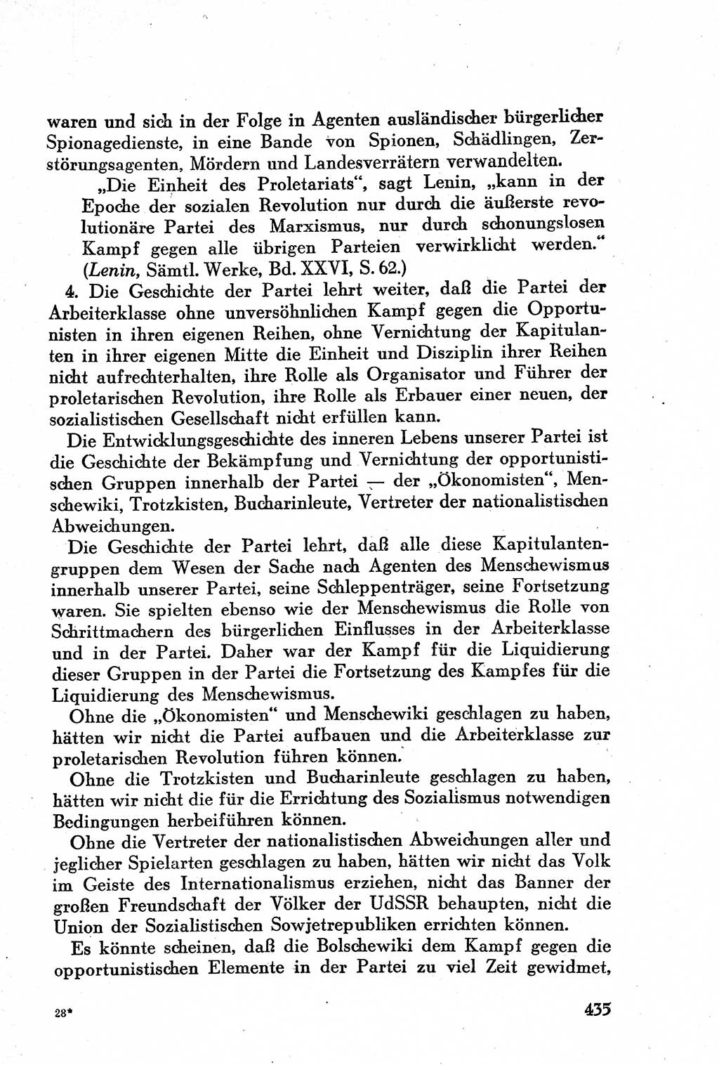 Geschichte der Kommunistischen Partei der Sowjetunion (KPdSU) [Sowjetische Besatzungszone (SBZ) Deutschlands] 1946, Seite 435 (Gesch. KPdSU SBZ Dtl. 1946, S. 435)