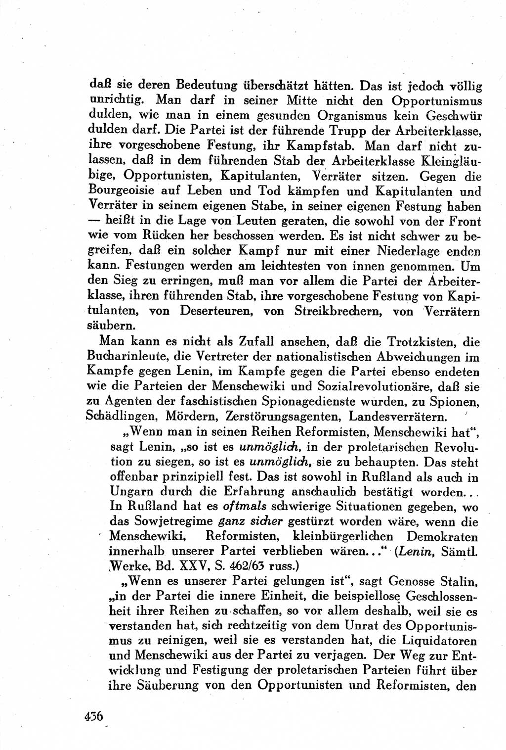 Geschichte der Kommunistischen Partei der Sowjetunion (KPdSU) [Sowjetische Besatzungszone (SBZ) Deutschlands] 1946, Seite 436 (Gesch. KPdSU SBZ Dtl. 1946, S. 436)