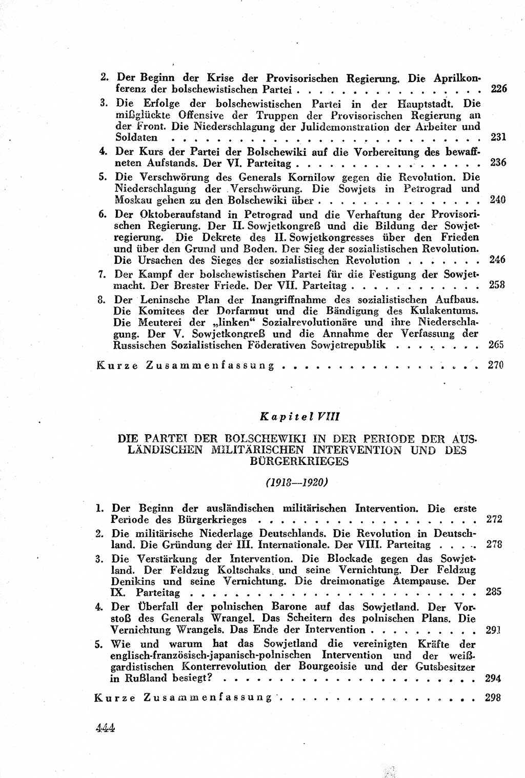 Geschichte der Kommunistischen Partei der Sowjetunion (KPdSU) [Sowjetische Besatzungszone (SBZ) Deutschlands] 1946, Seite 444 (Gesch. KPdSU SBZ Dtl. 1946, S. 444)