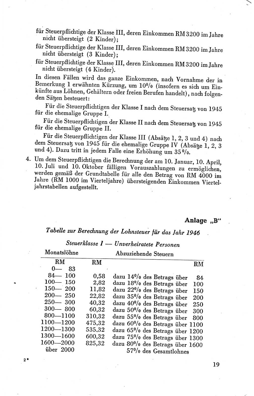 Der Alliierte Kontrollrat für Deutschland - Die Alliierte Kommandantur der Stadt Berlin, Kommuniqués, Gesetze, Direktiven, Befehle, Anordnungen, Sammelheft 2 1946, Seite 19 (AKR Dtl., All. Kdtr. Bln., 1946, S. 19)
