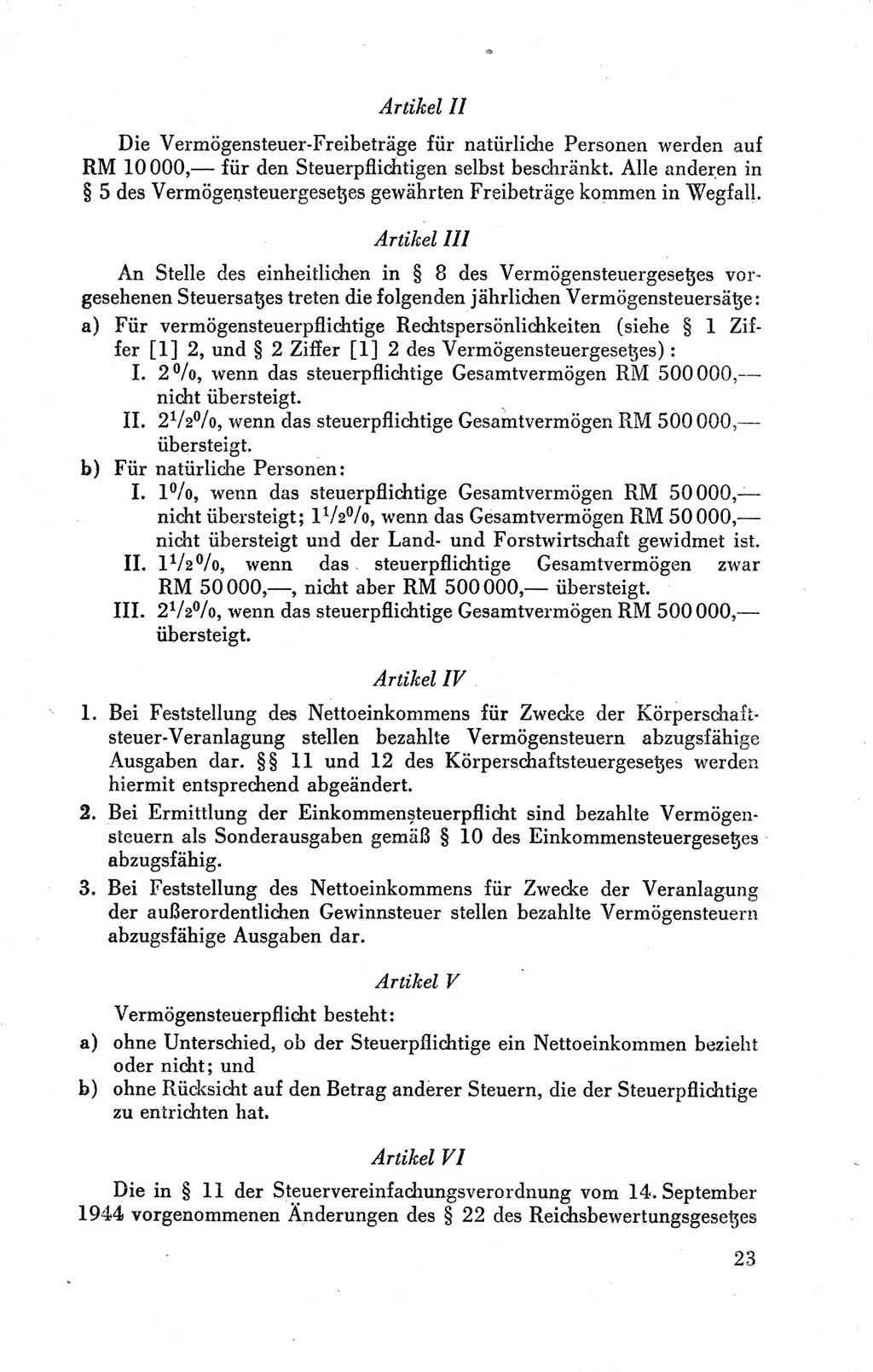 Der Alliierte Kontrollrat für Deutschland - Die Alliierte Kommandantur der Stadt Berlin, Kommuniqués, Gesetze, Direktiven, Befehle, Anordnungen, Sammelheft 2 1946, Seite 23 (AKR Dtl., All. Kdtr. Bln., 1946, S. 23)