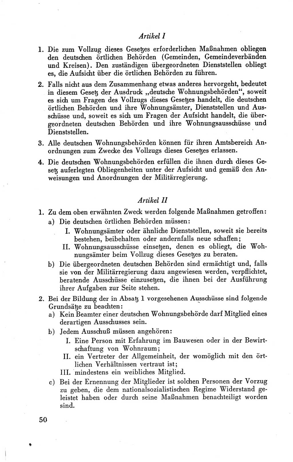 Der Alliierte Kontrollrat für Deutschland - Die Alliierte Kommandantur der Stadt Berlin, Kommuniqués, Gesetze, Direktiven, Befehle, Anordnungen, Sammelheft 2 1946, Seite 50 (AKR Dtl., All. Kdtr. Bln., 1946, S. 50)
