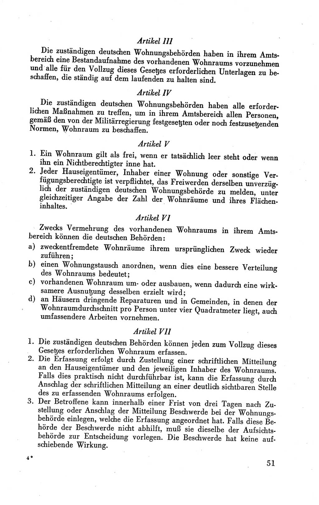 Der Alliierte Kontrollrat für Deutschland - Die Alliierte Kommandantur der Stadt Berlin, Kommuniqués, Gesetze, Direktiven, Befehle, Anordnungen, Sammelheft 2 1946, Seite 51 (AKR Dtl., All. Kdtr. Bln., 1946, S. 51)