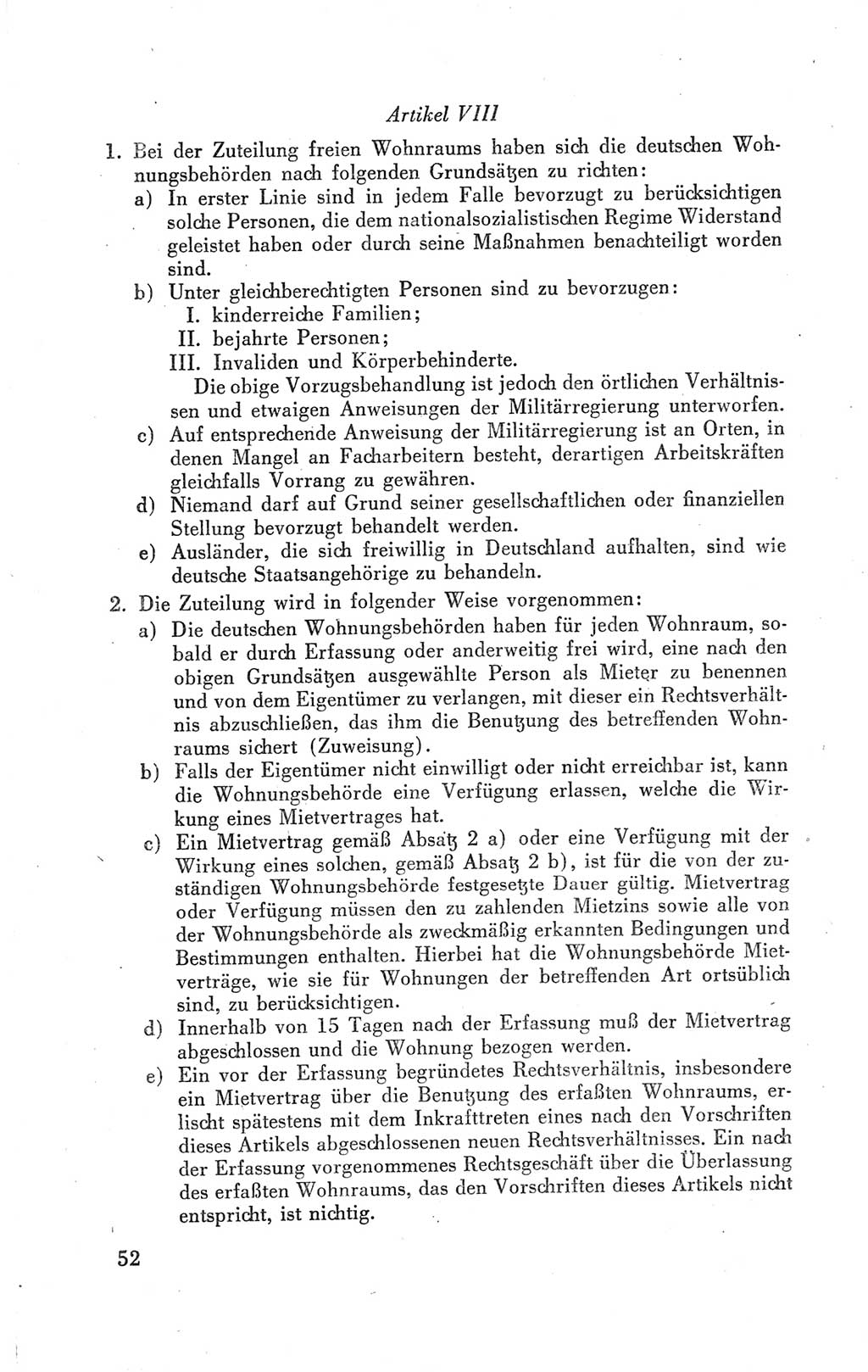Der Alliierte Kontrollrat für Deutschland - Die Alliierte Kommandantur der Stadt Berlin, Kommuniqués, Gesetze, Direktiven, Befehle, Anordnungen, Sammelheft 2 1946, Seite 52 (AKR Dtl., All. Kdtr. Bln., 1946, S. 52)