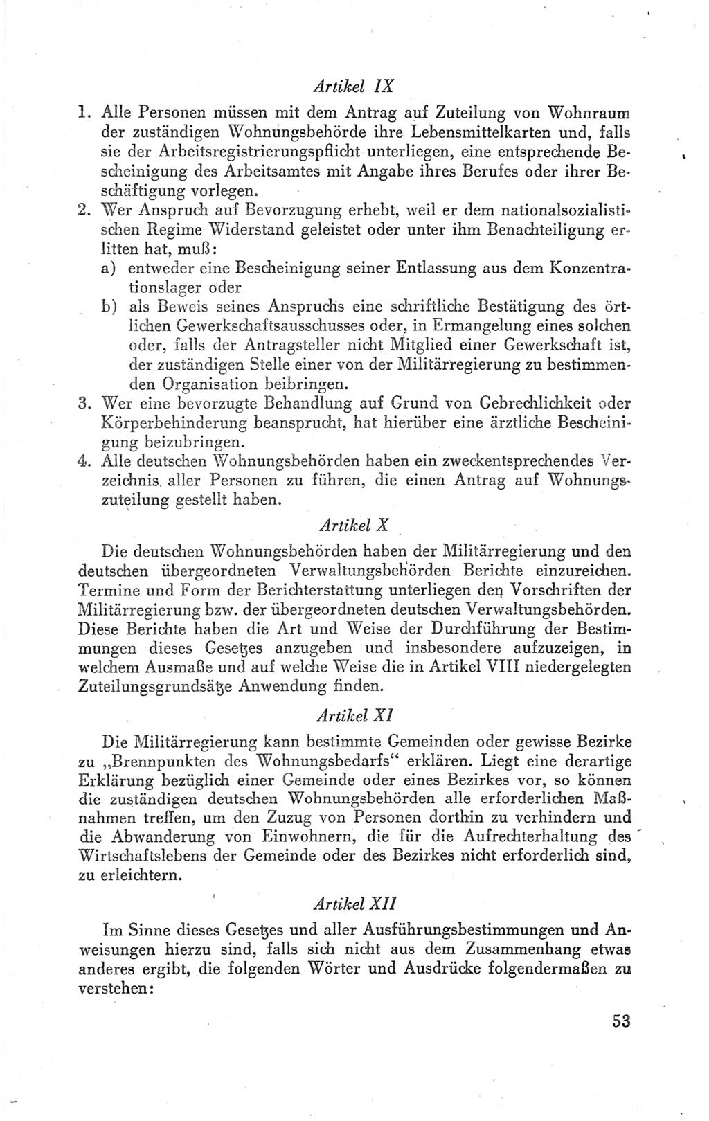 Der Alliierte Kontrollrat für Deutschland - Die Alliierte Kommandantur der Stadt Berlin, Kommuniqués, Gesetze, Direktiven, Befehle, Anordnungen, Sammelheft 2 1946, Seite 53 (AKR Dtl., All. Kdtr. Bln., 1946, S. 53)