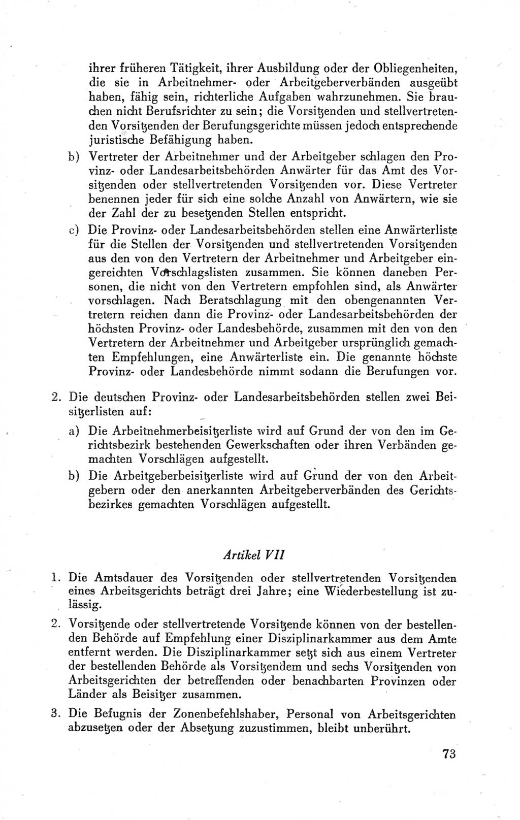 Der Alliierte Kontrollrat für Deutschland - Die Alliierte Kommandantur der Stadt Berlin, Kommuniqués, Gesetze, Direktiven, Befehle, Anordnungen, Sammelheft 2 1946, Seite 73 (AKR Dtl., All. Kdtr. Bln., 1946, S. 73)