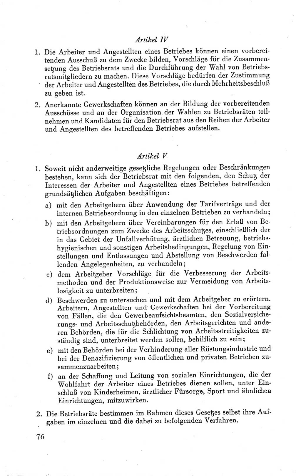 Der Alliierte Kontrollrat für Deutschland - Die Alliierte Kommandantur der Stadt Berlin, Kommuniqués, Gesetze, Direktiven, Befehle, Anordnungen, Sammelheft 2 1946, Seite 76 (AKR Dtl., All. Kdtr. Bln., 1946, S. 76)