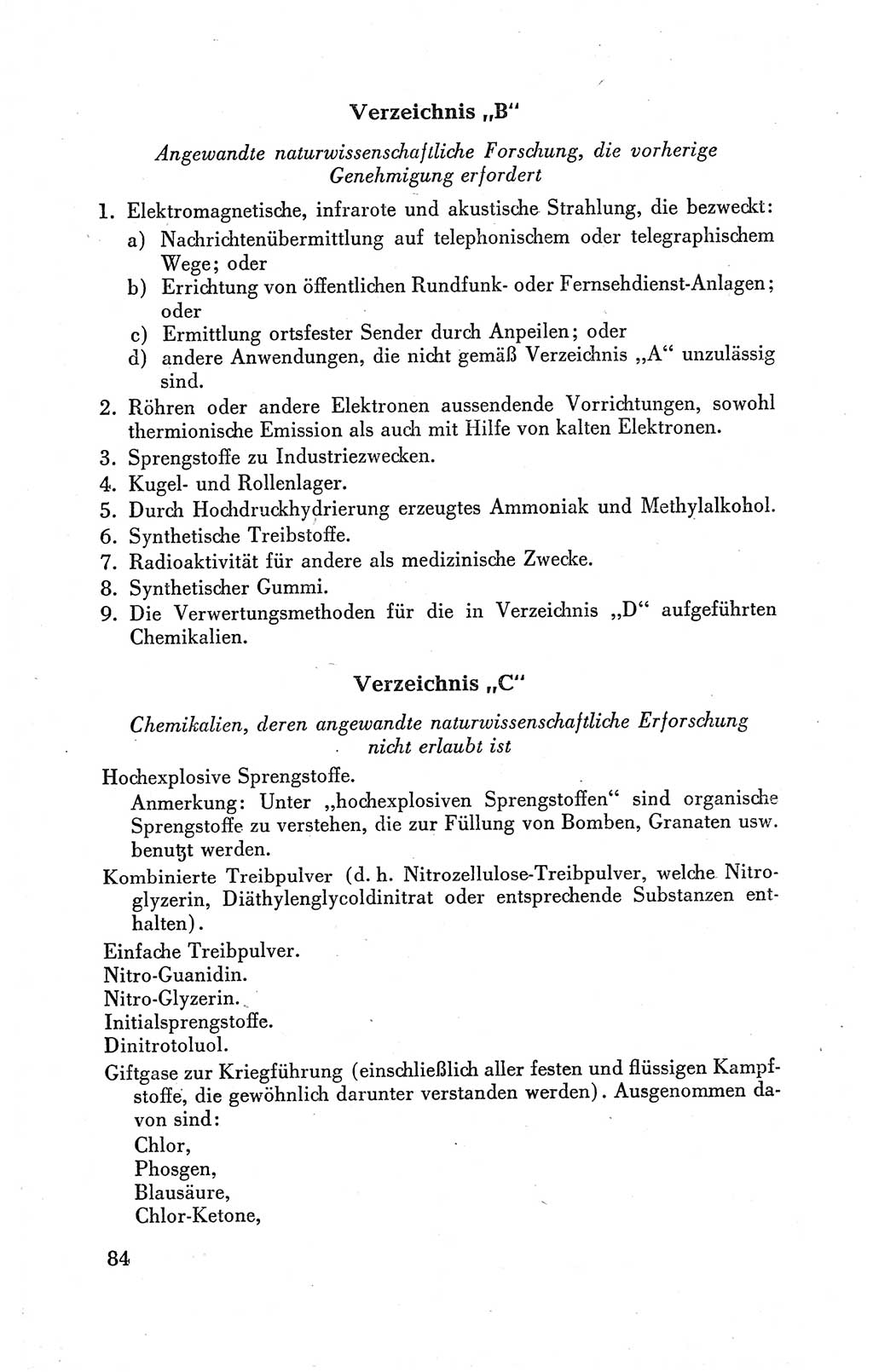 Der Alliierte Kontrollrat für Deutschland - Die Alliierte Kommandantur der Stadt Berlin, Kommuniqués, Gesetze, Direktiven, Befehle, Anordnungen, Sammelheft 2 1946, Seite 84 (AKR Dtl., All. Kdtr. Bln., 1946, S. 84)