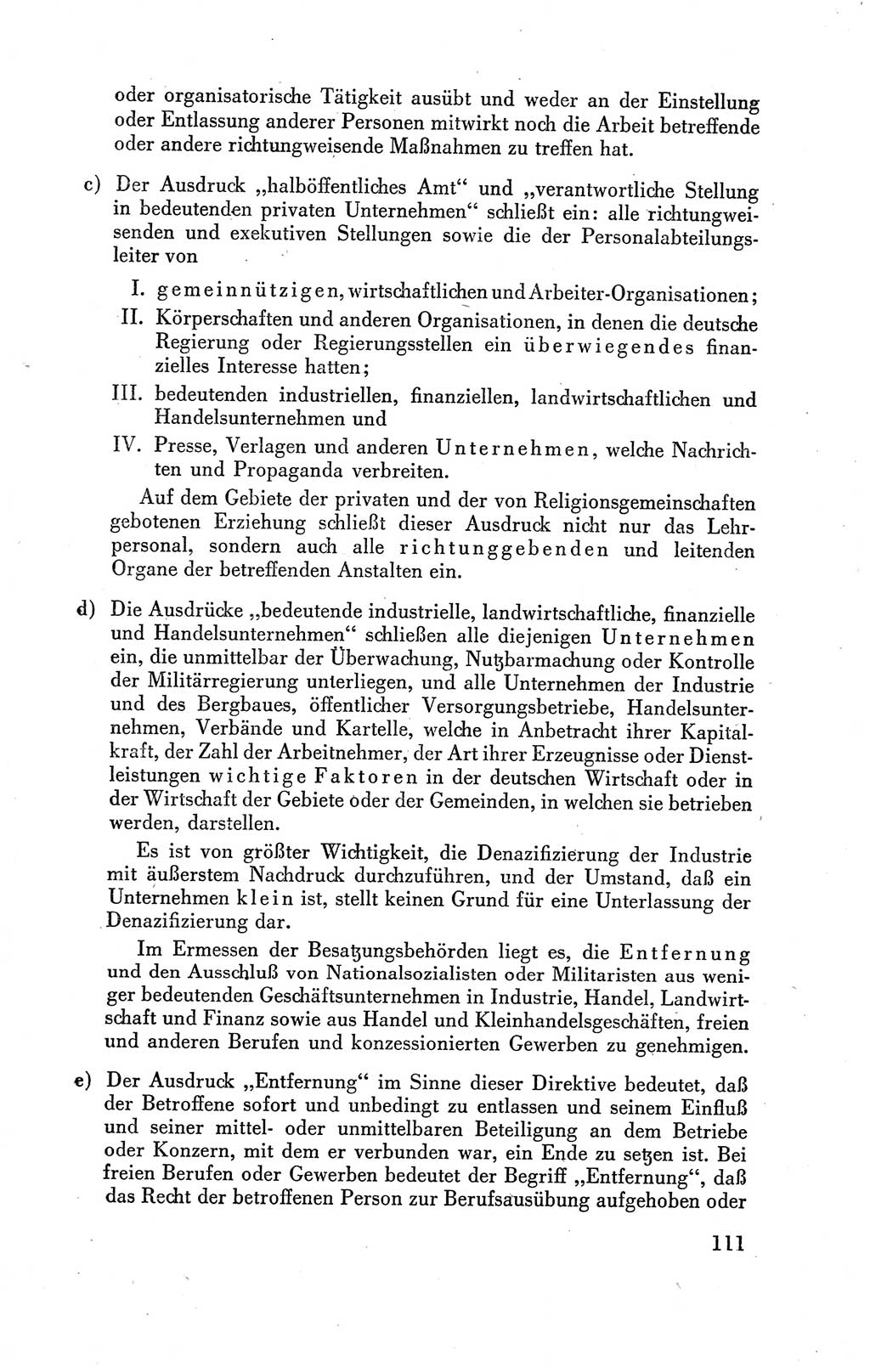 Der Alliierte Kontrollrat für Deutschland - Die Alliierte Kommandantur der Stadt Berlin, Kommuniqués, Gesetze, Direktiven, Befehle, Anordnungen, Sammelheft 2 1946, Seite 111 (AKR Dtl., All. Kdtr. Bln., 1946, S. 111)