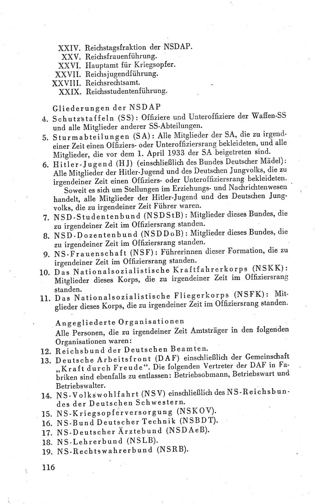 Der Alliierte Kontrollrat für Deutschland - Die Alliierte Kommandantur der Stadt Berlin, Kommuniqués, Gesetze, Direktiven, Befehle, Anordnungen, Sammelheft 2 1946, Seite 116 (AKR Dtl., All. Kdtr. Bln., 1946, S. 116)