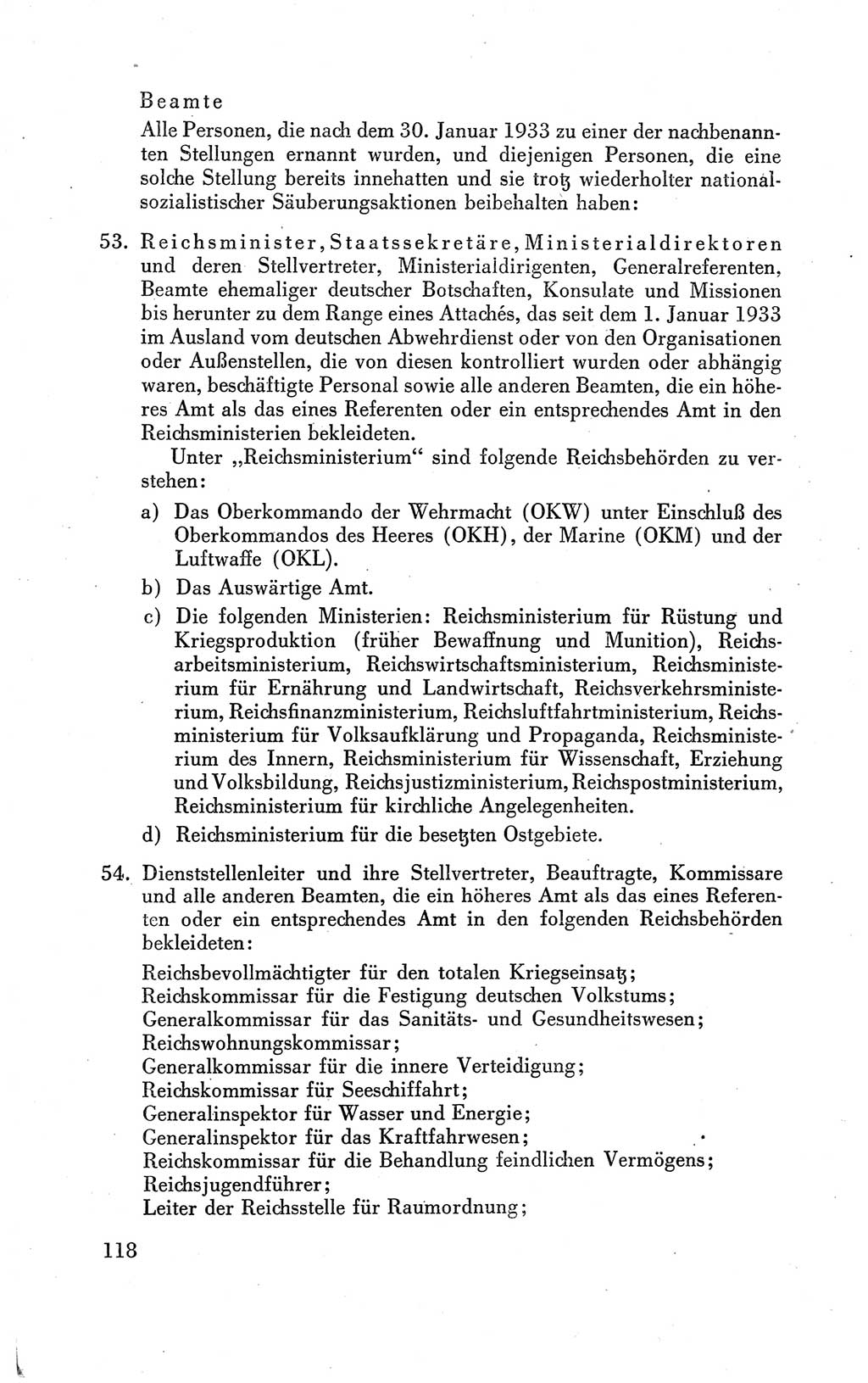 Der Alliierte Kontrollrat für Deutschland - Die Alliierte Kommandantur der Stadt Berlin, Kommuniqués, Gesetze, Direktiven, Befehle, Anordnungen, Sammelheft 2 1946, Seite 118 (AKR Dtl., All. Kdtr. Bln., 1946, S. 118)