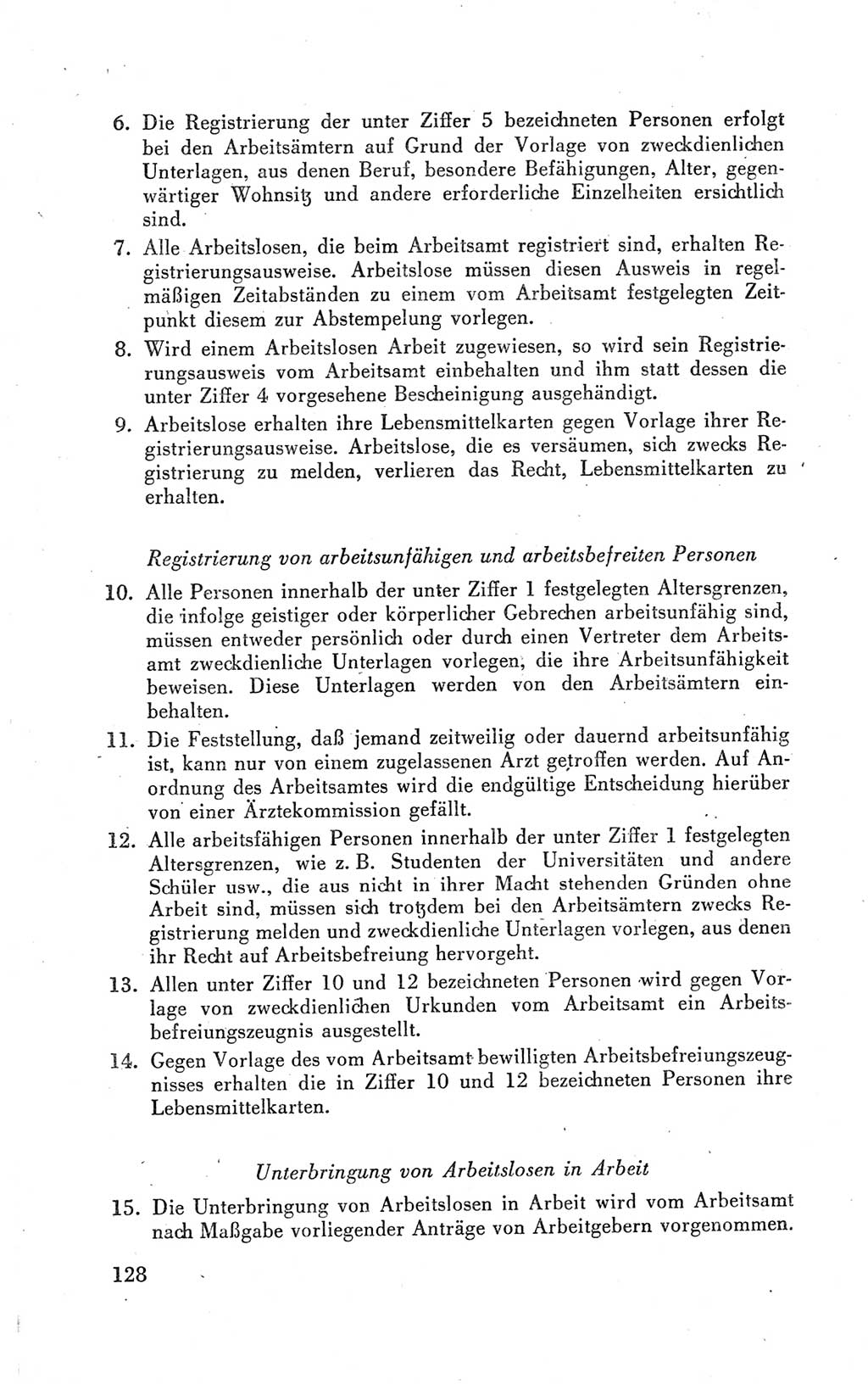 Der Alliierte Kontrollrat für Deutschland - Die Alliierte Kommandantur der Stadt Berlin, Kommuniqués, Gesetze, Direktiven, Befehle, Anordnungen, Sammelheft 2 1946, Seite 128 (AKR Dtl., All. Kdtr. Bln., 1946, S. 128)