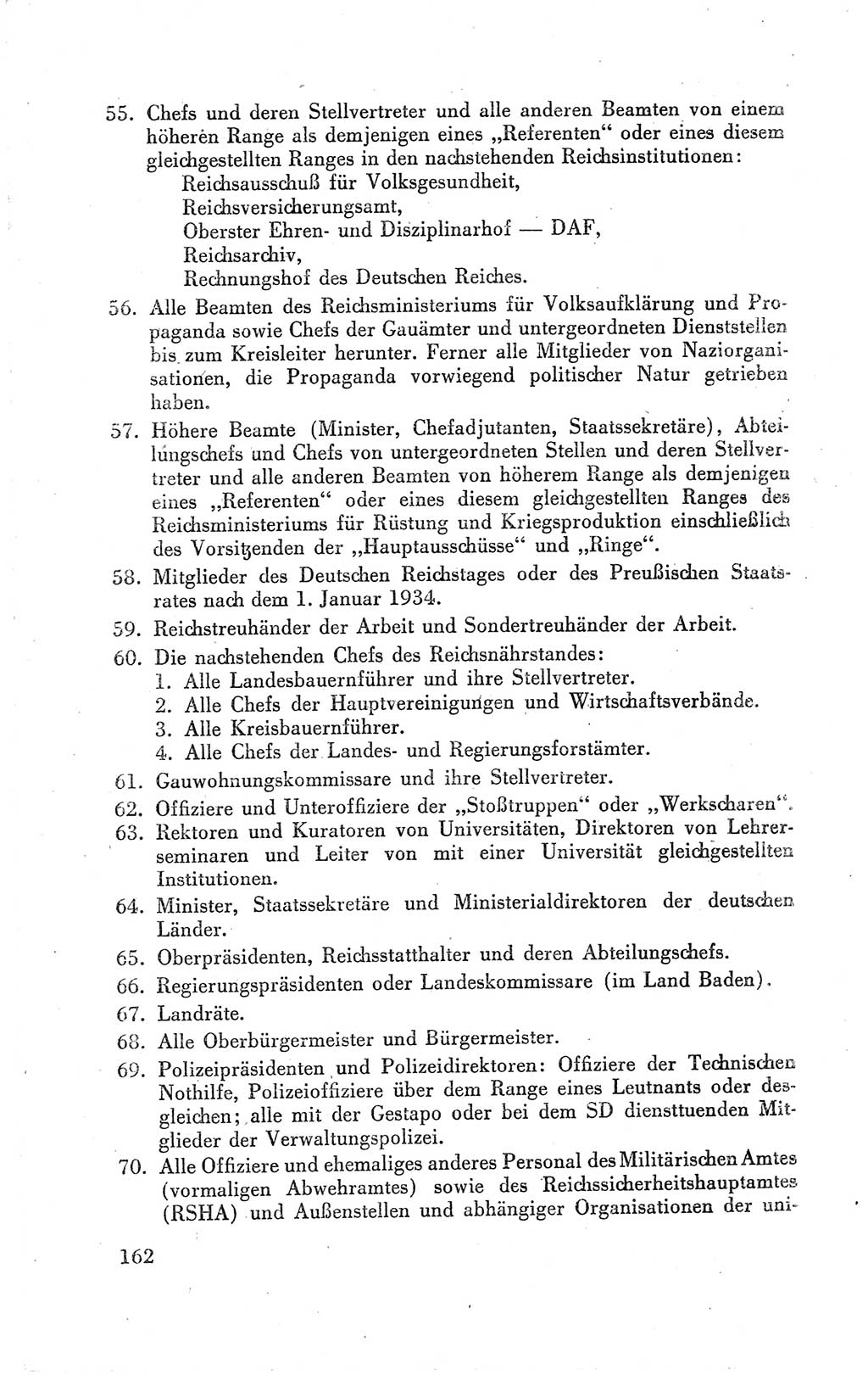 Der Alliierte Kontrollrat für Deutschland - Die Alliierte Kommandantur der Stadt Berlin, Kommuniqués, Gesetze, Direktiven, Befehle, Anordnungen, Sammelheft 2 1946, Seite 162 (AKR Dtl., All. Kdtr. Bln., 1946, S. 162)