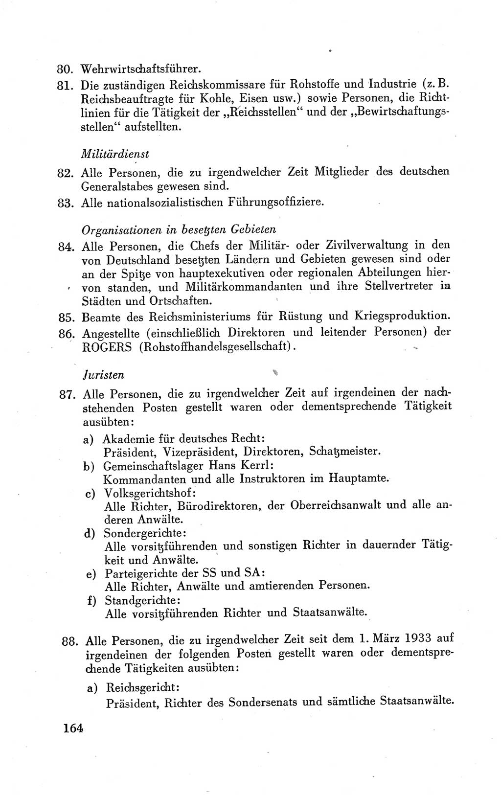 Der Alliierte Kontrollrat für Deutschland - Die Alliierte Kommandantur der Stadt Berlin, Kommuniqués, Gesetze, Direktiven, Befehle, Anordnungen, Sammelheft 2 1946, Seite 164 (AKR Dtl., All. Kdtr. Bln., 1946, S. 164)